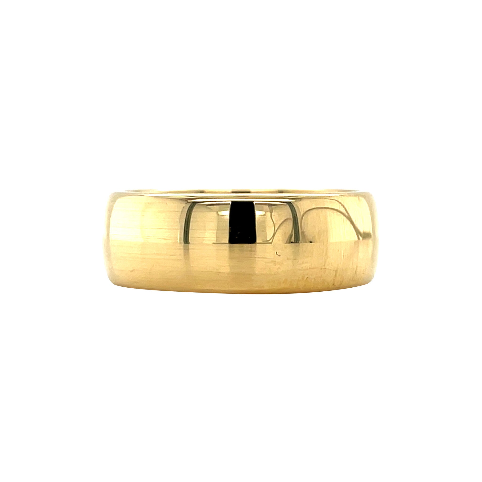 Gouden gladde ring 18 krt