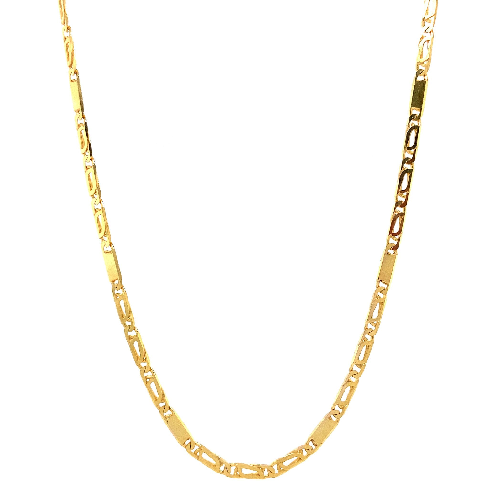 Gold fantasy necklace 14 kt