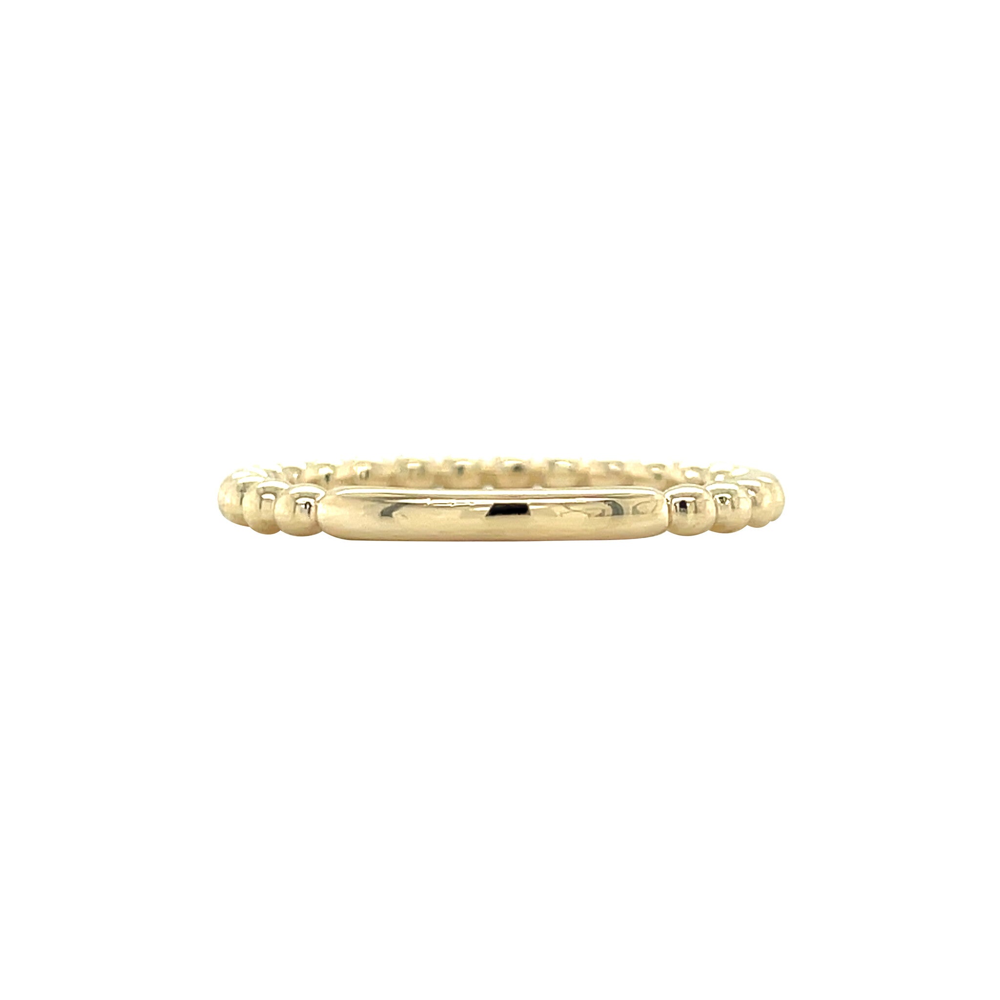 Gouden vintage bolletjes ring 14 kt