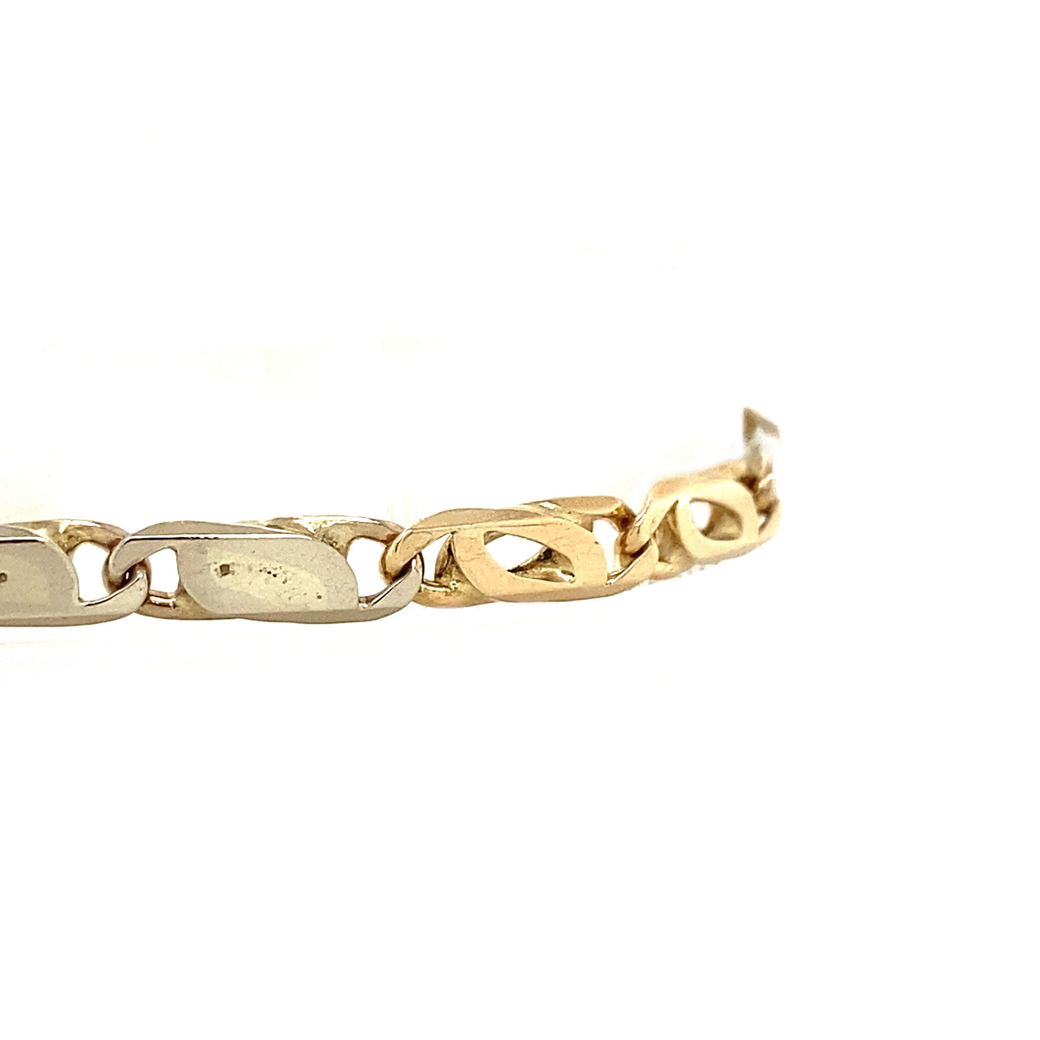 Vintage gouden fantasie armband 14 krt