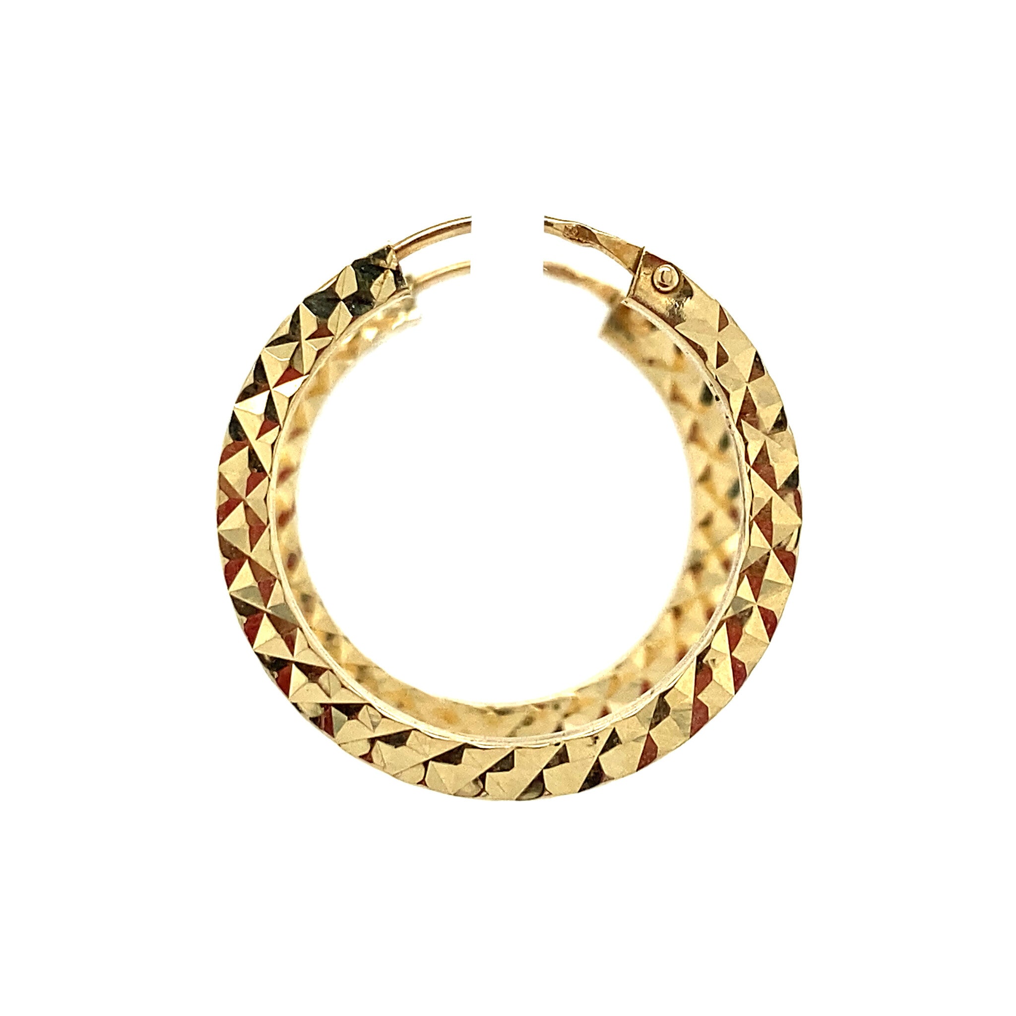Gouden oorringen fantasie 14 krt