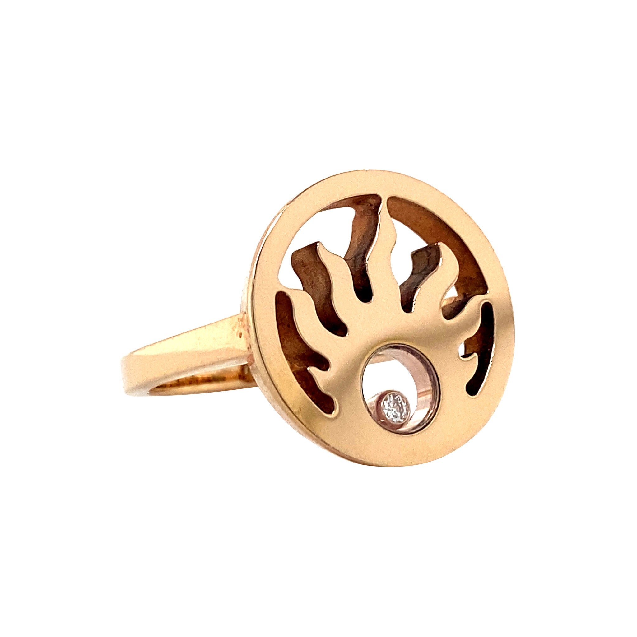 Gouden ring Chopard met diamant 18 krt