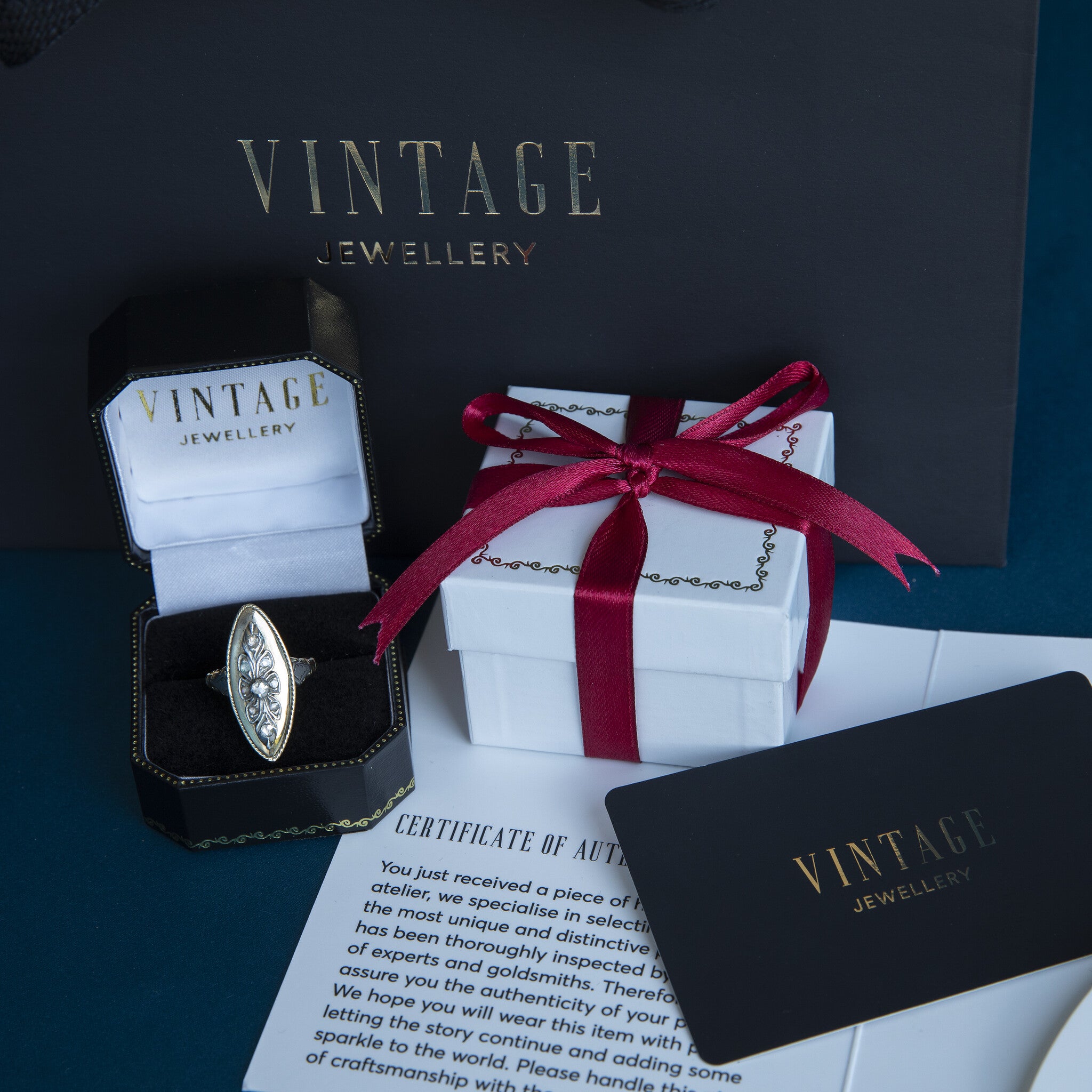 Witgouden prinsessenring met diamant 14 krt