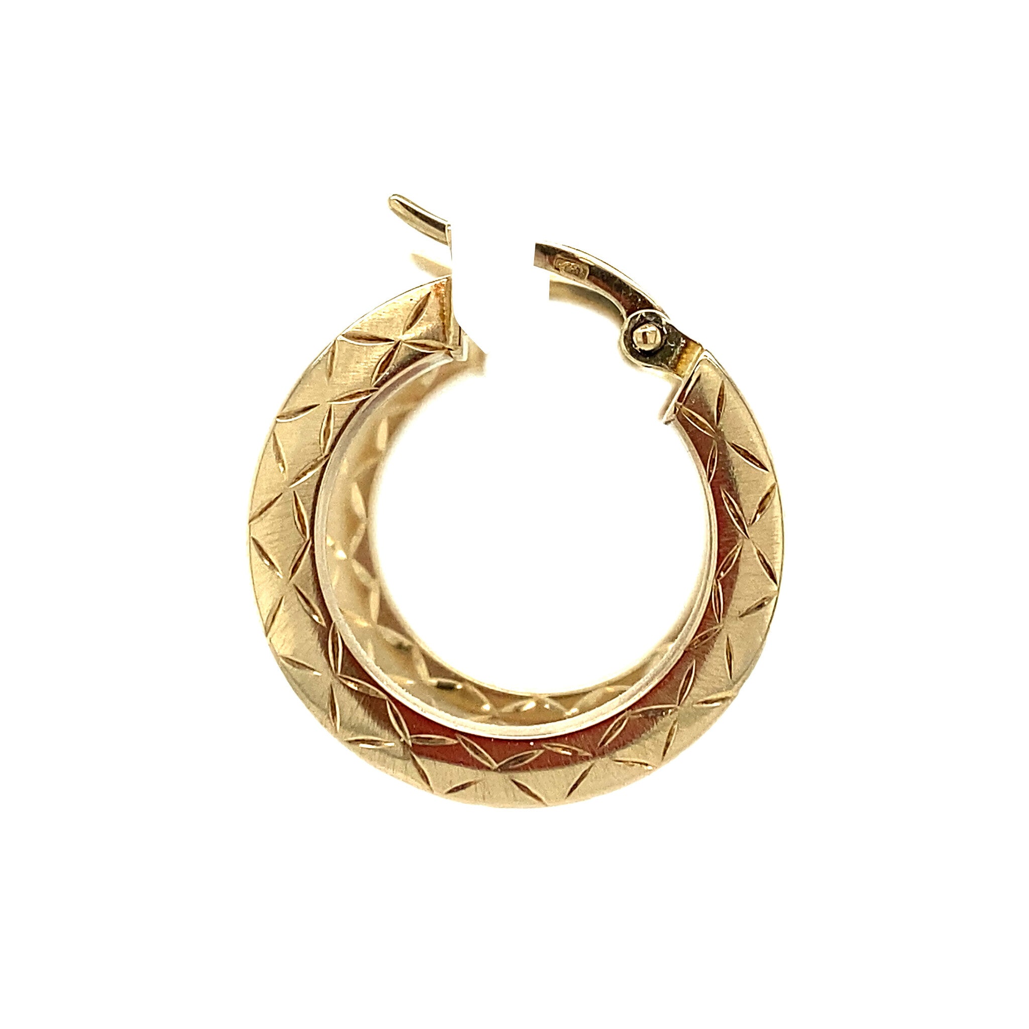 Gouden fantasie oorringen 14 krt