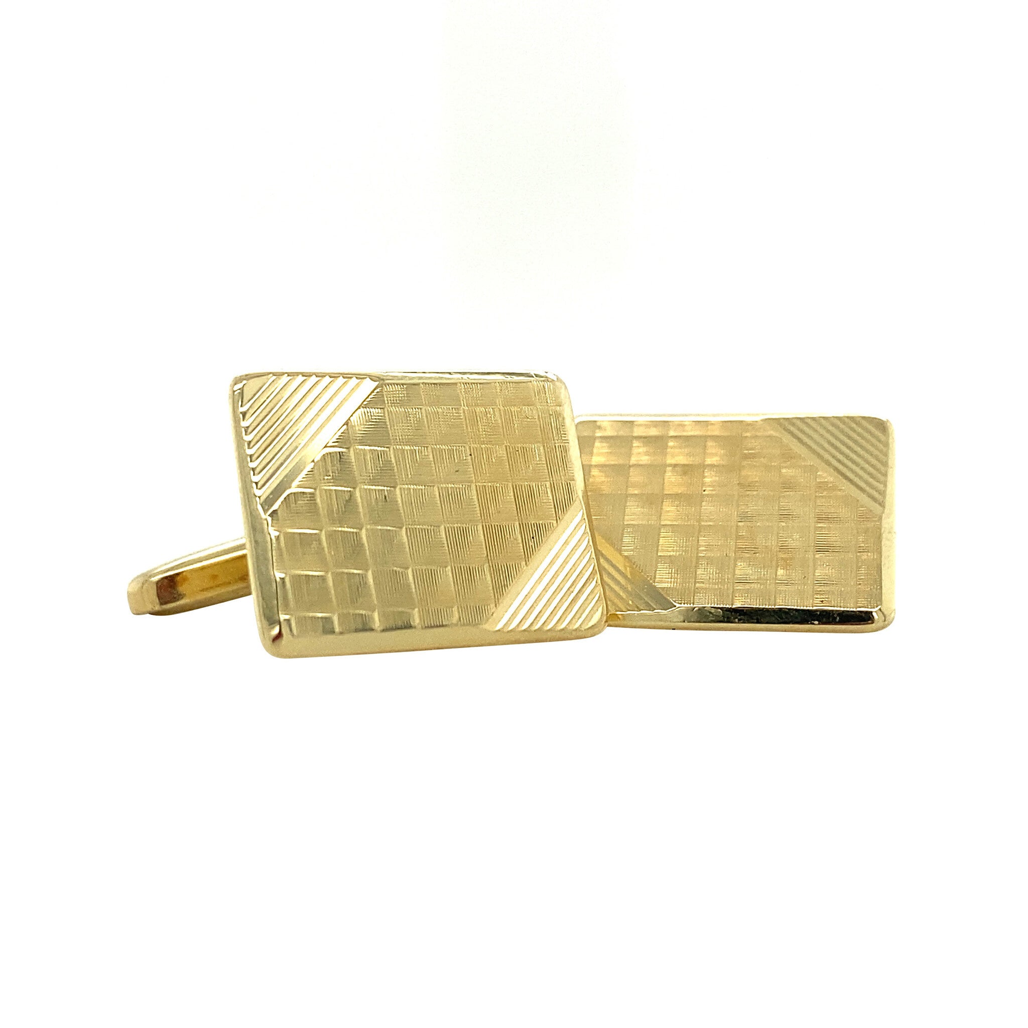 Gouden manchetknopen 14 krt