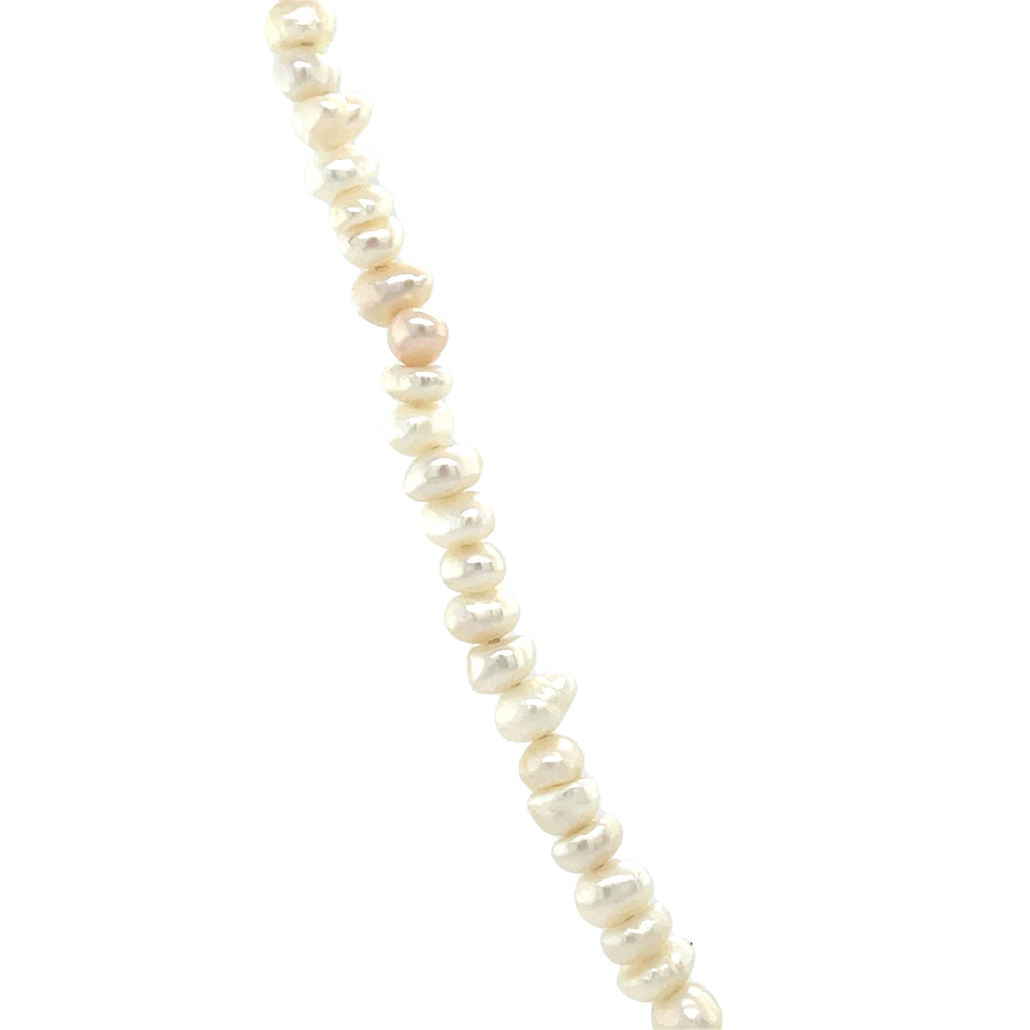 Vintage pearl necklace with gold clasp 14 kt