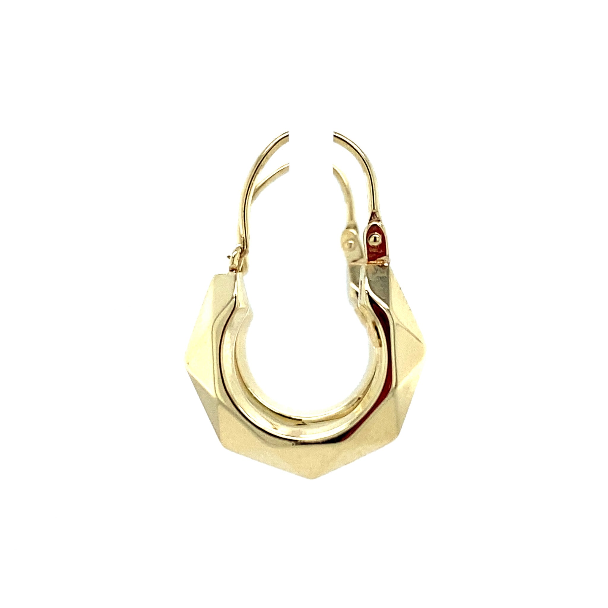 Gouden vissers oorbellen 14 krt