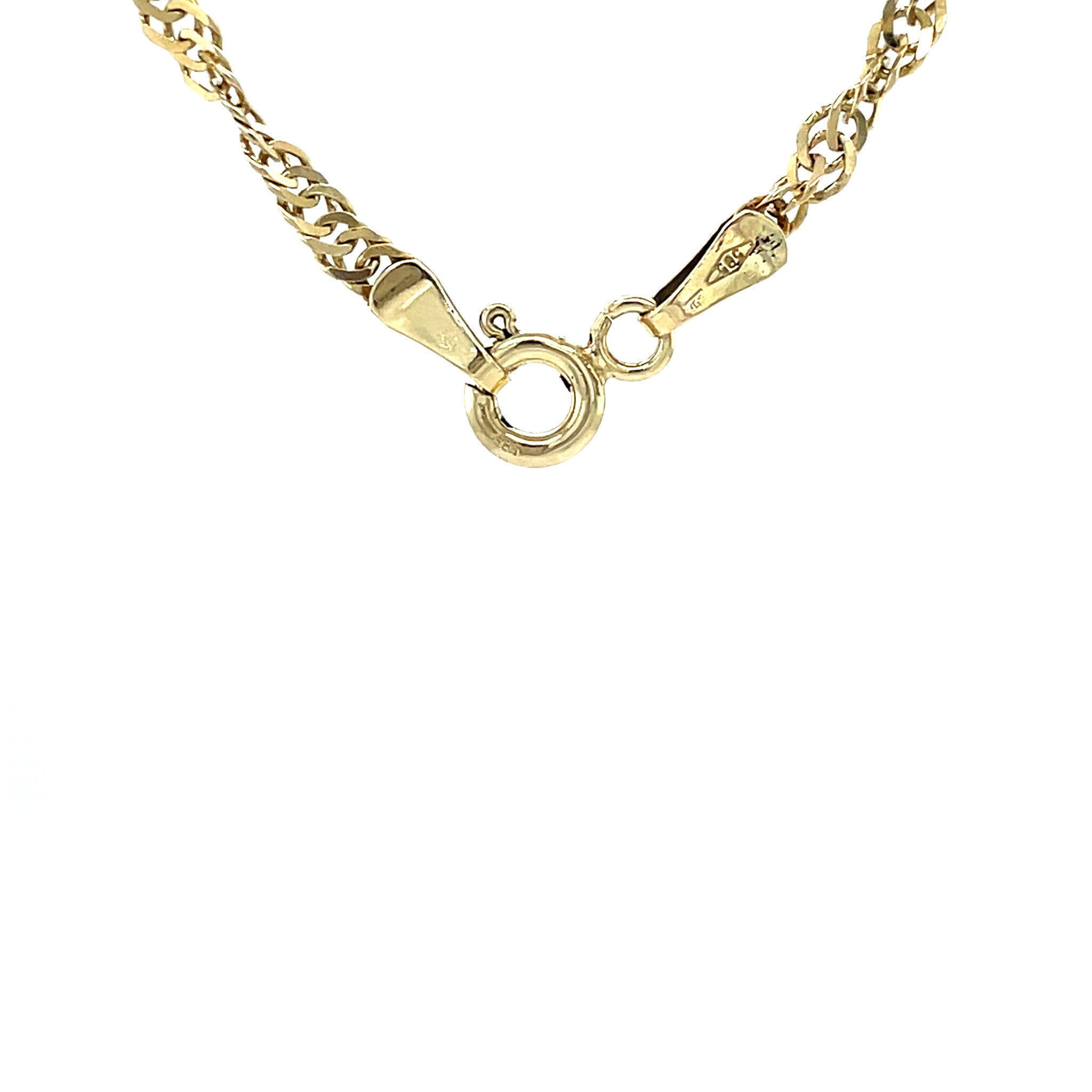 Gouden vintage singapore collier 14 krt