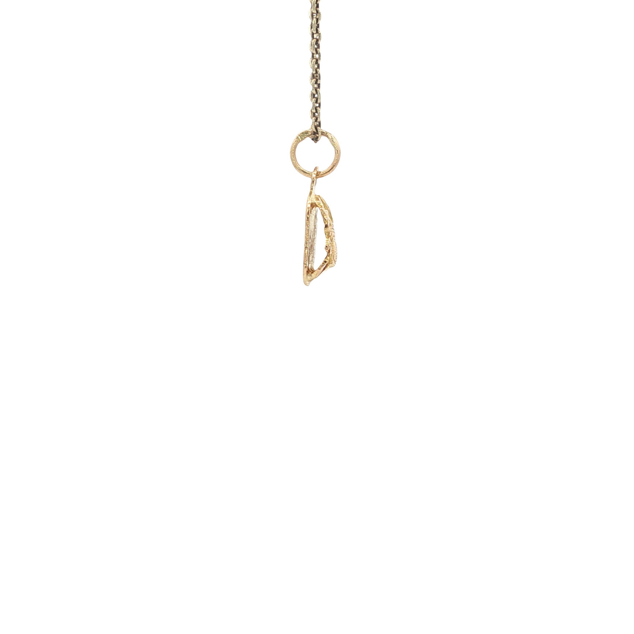 Gouden vintage scarabee kever hanger 14 kt