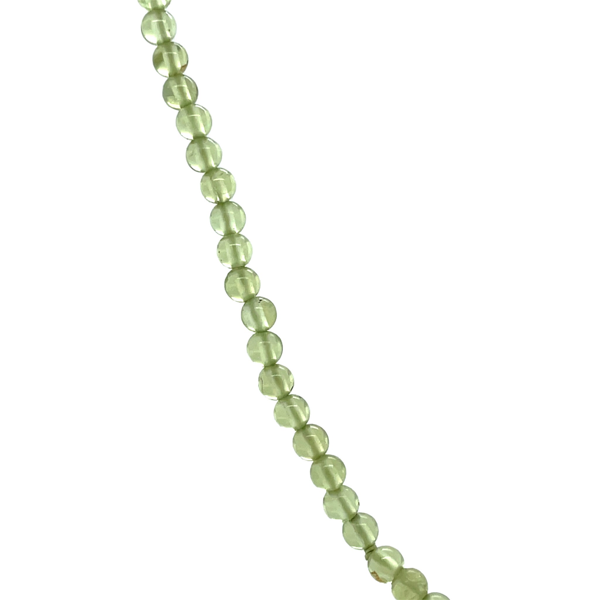 Vintage peridot necklace with gold clasp 18 kt