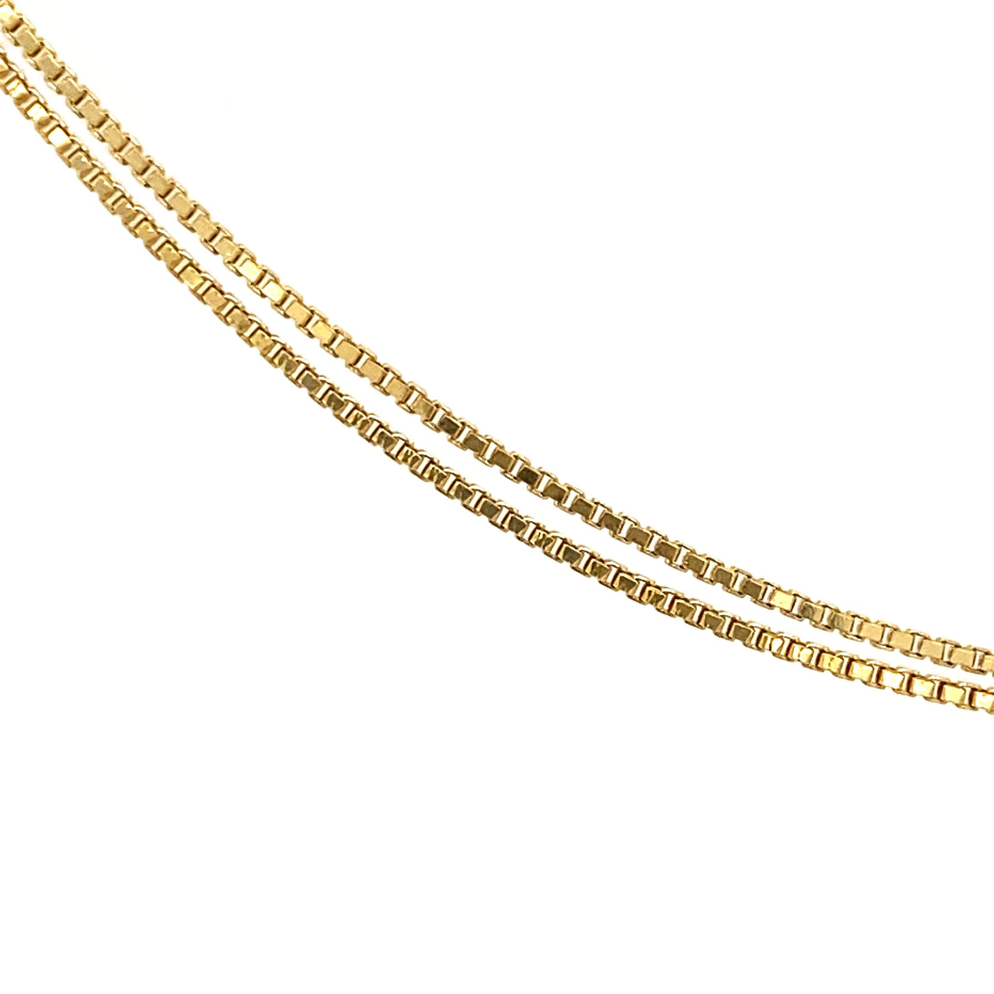 Gouden venetiaan lengtecollier 18 krt