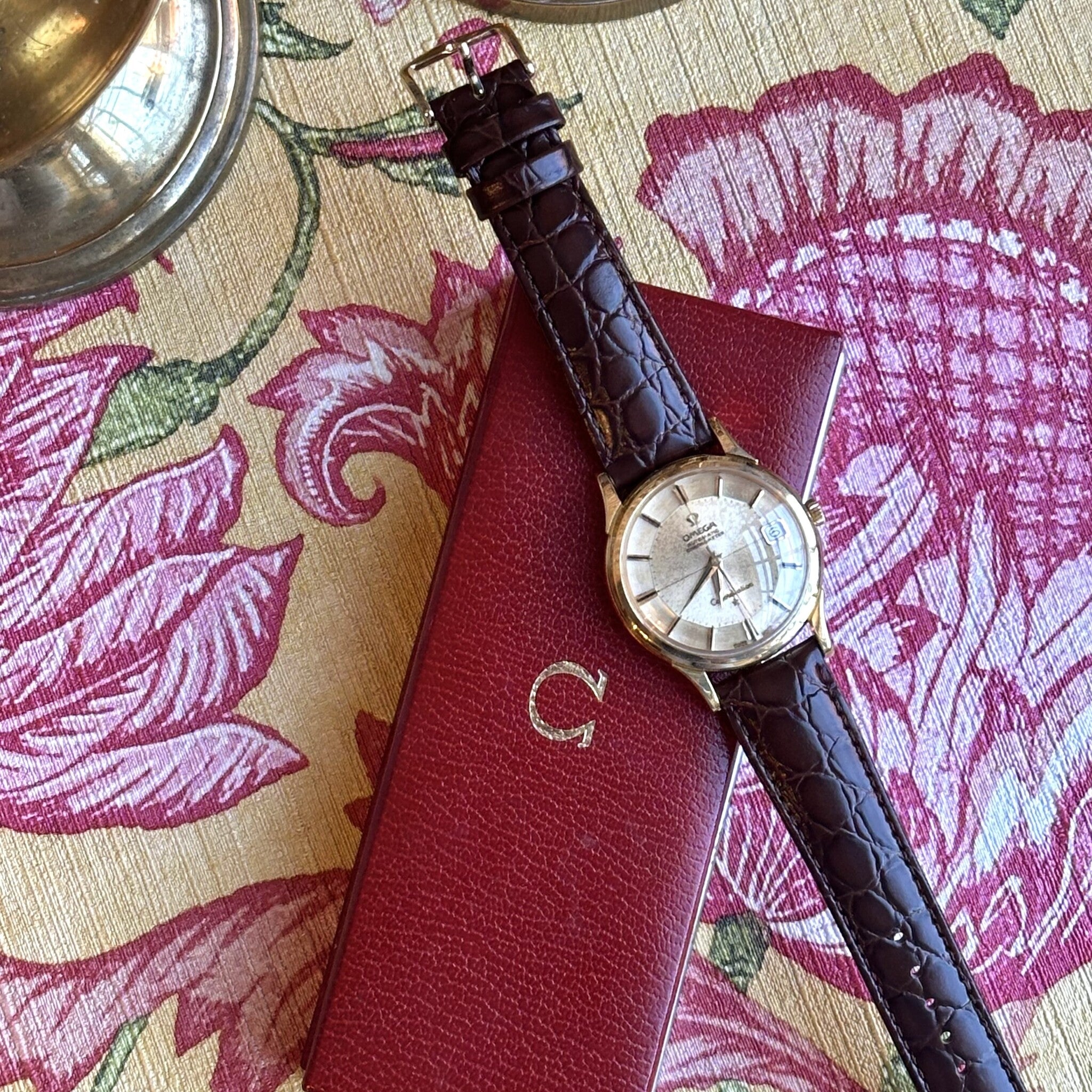 Vintage Omega Pie Pan constellation horloge 18 krt