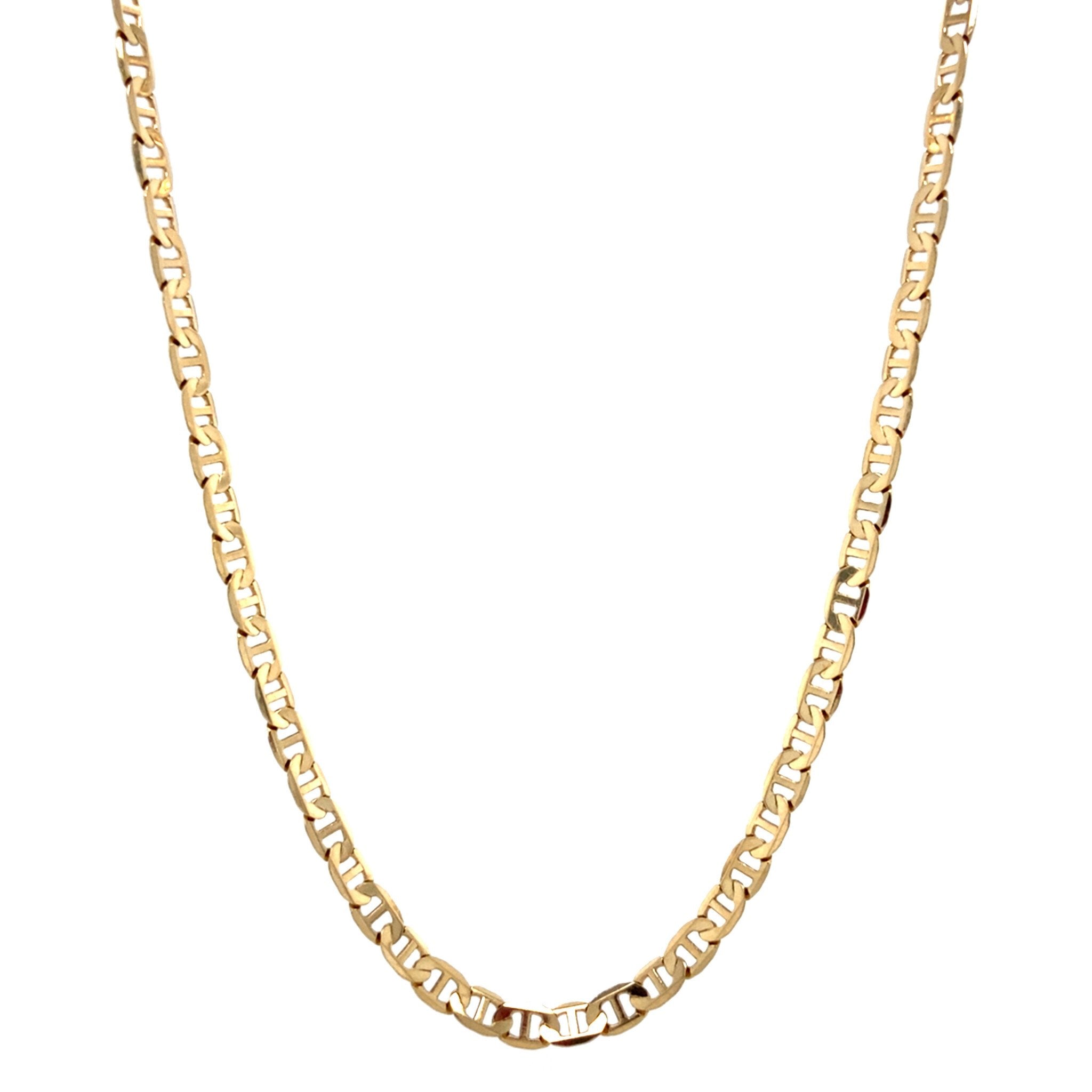 Vintage gold nautical necklace, 14 kt
