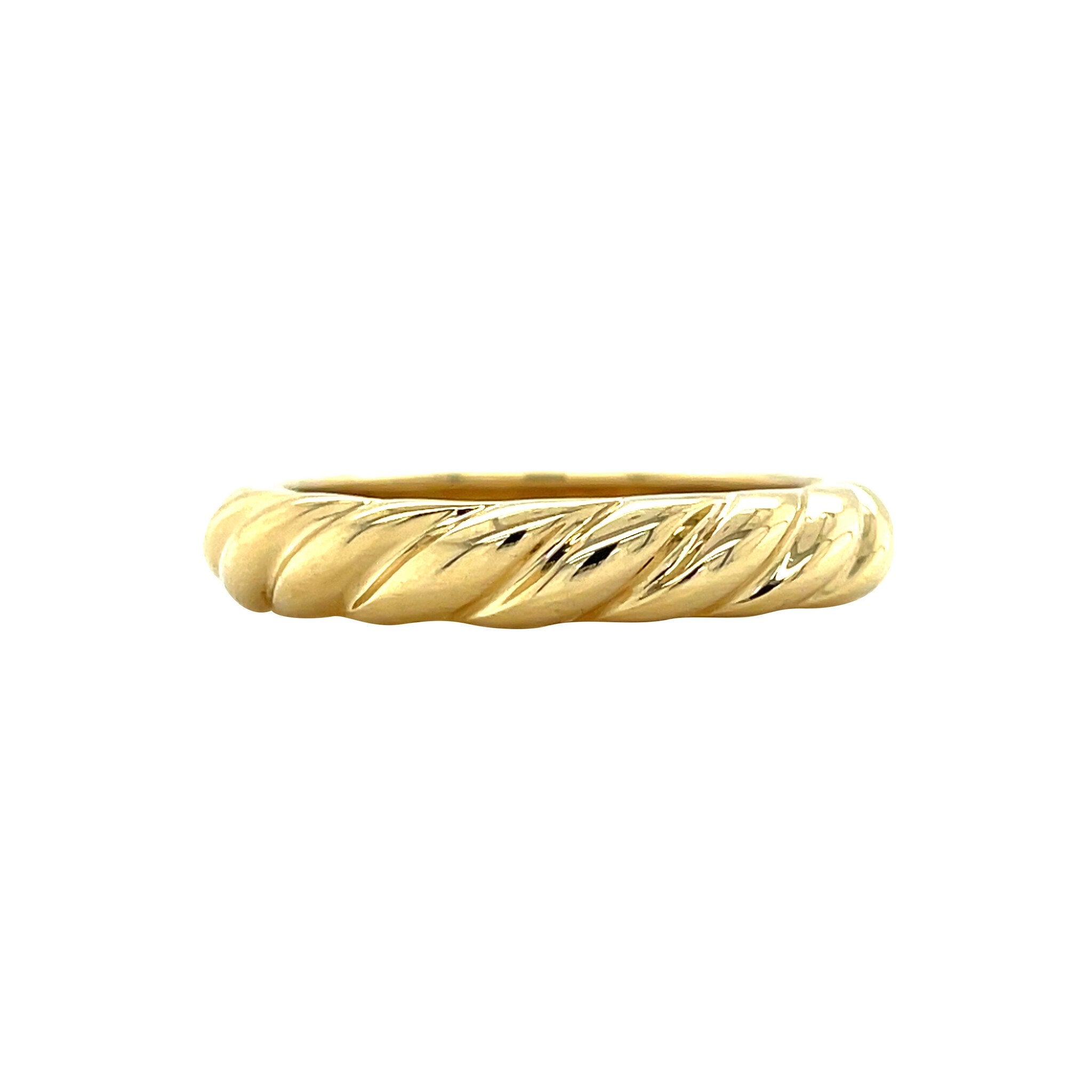 Gouden vintage fantasie ring 18 kt