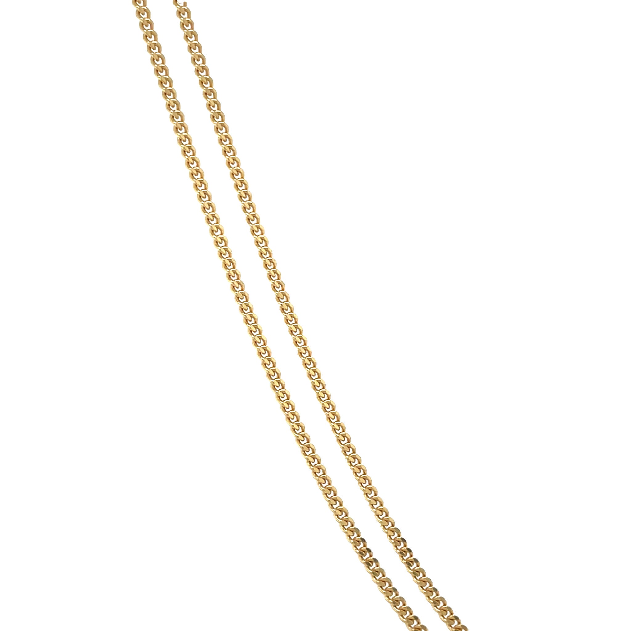Gouden vintage gourmet lengtecollier 14 krt