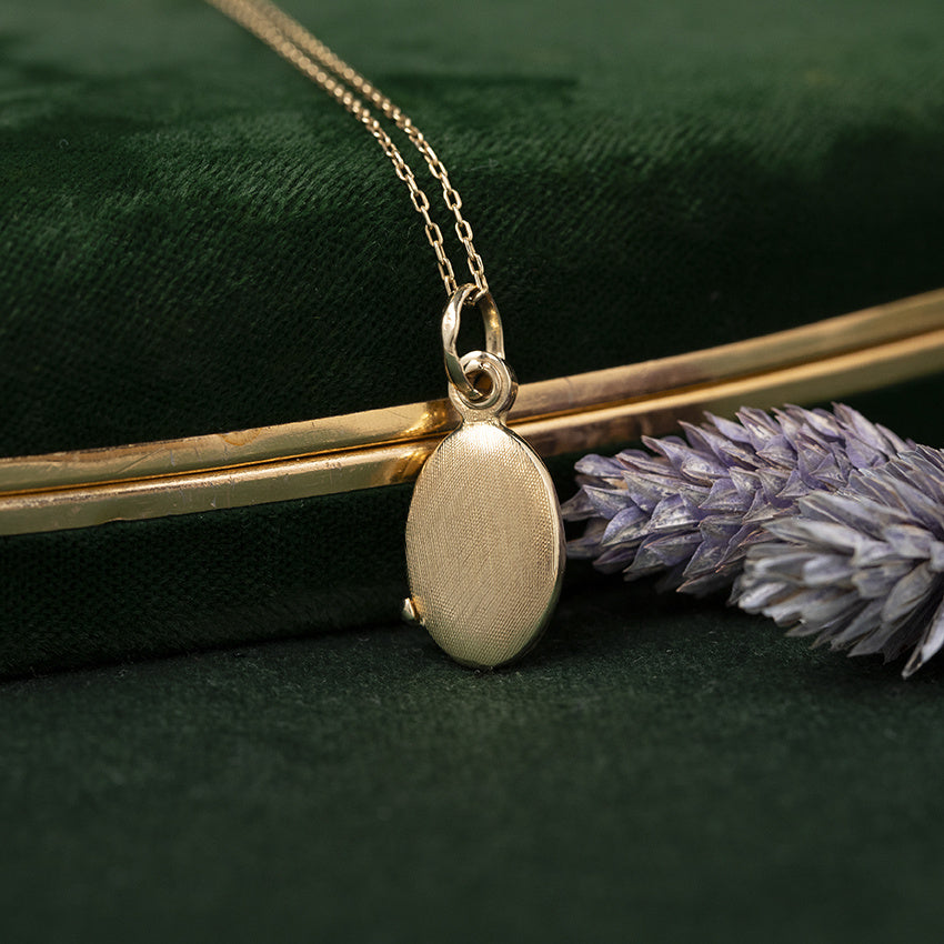 Gouden vintage medaillon 14 kt