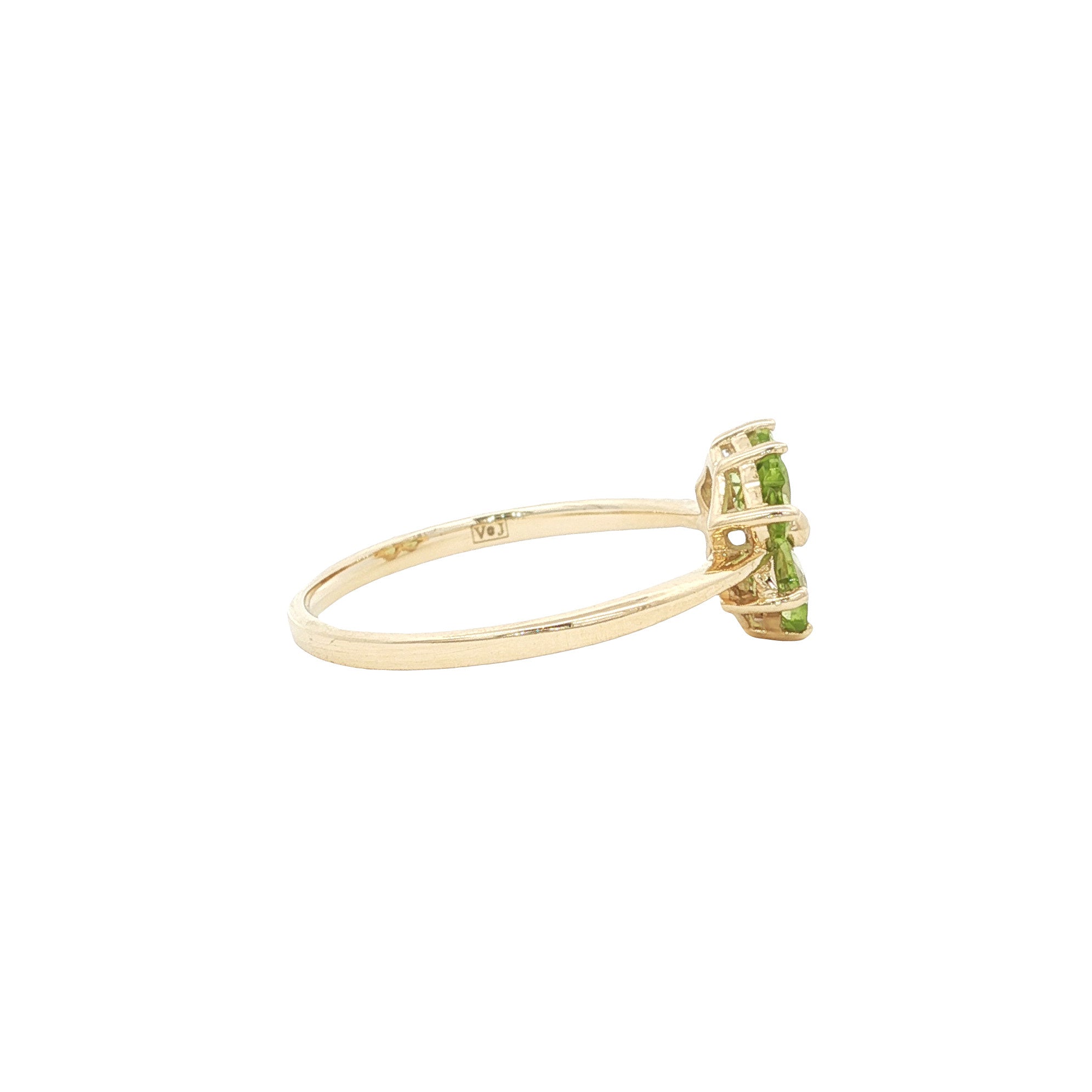 Ring with peridot 9 kt