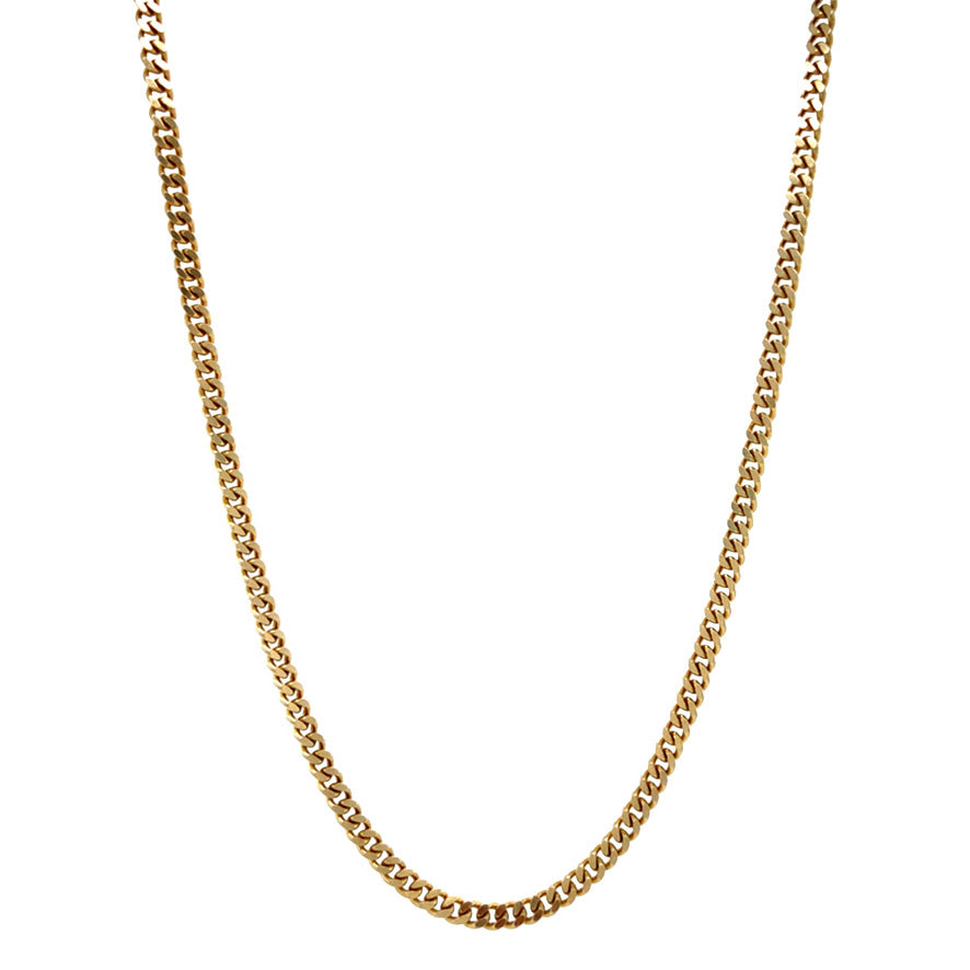 Gouden vintage gourmet collier 14 krt