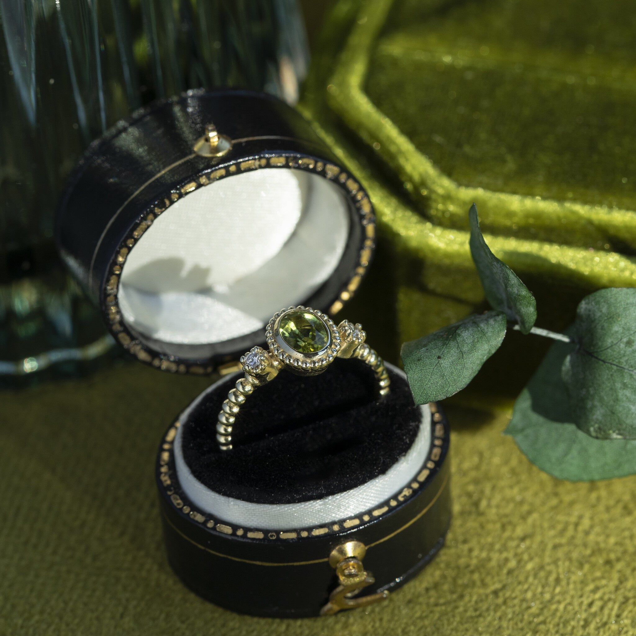 Pattie ring 14 krt - lime