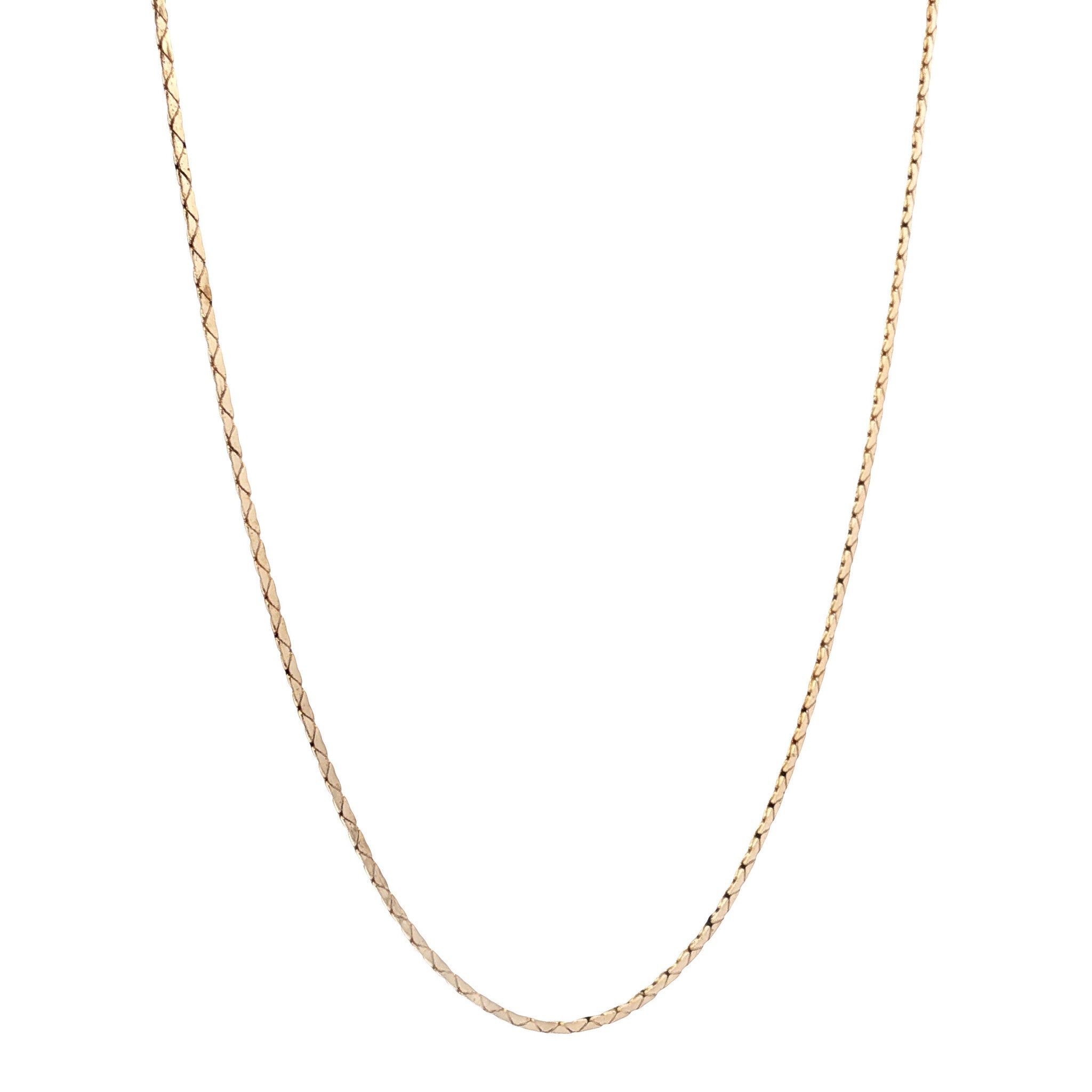 Gouden vintage cobra collier 14 kt