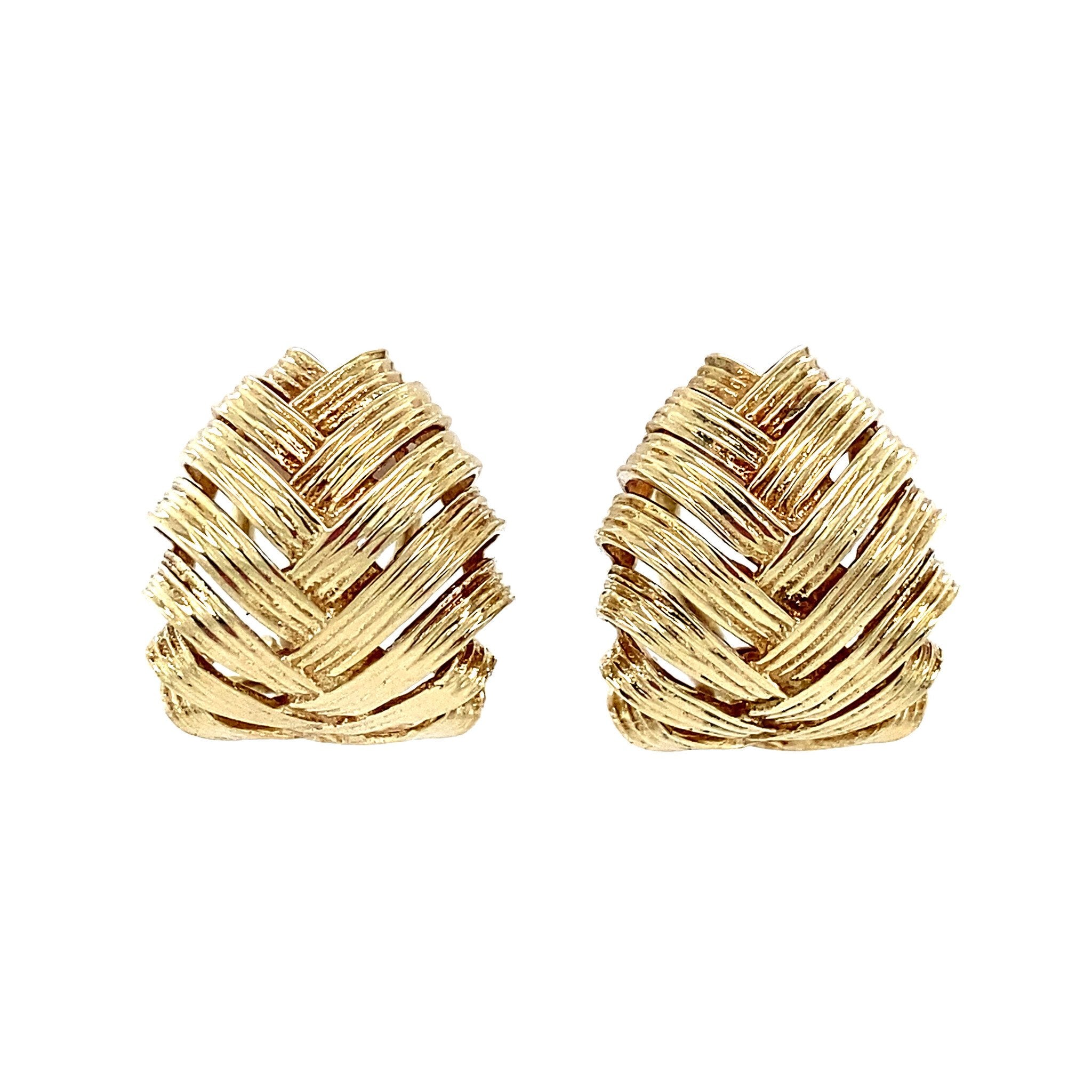 14 kt gold fantasy ear clips