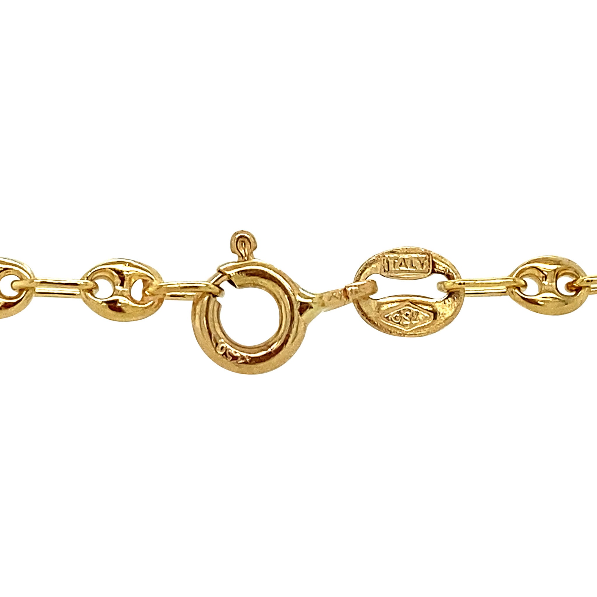 Gold bracelet fantasy 18 cm 18 krt