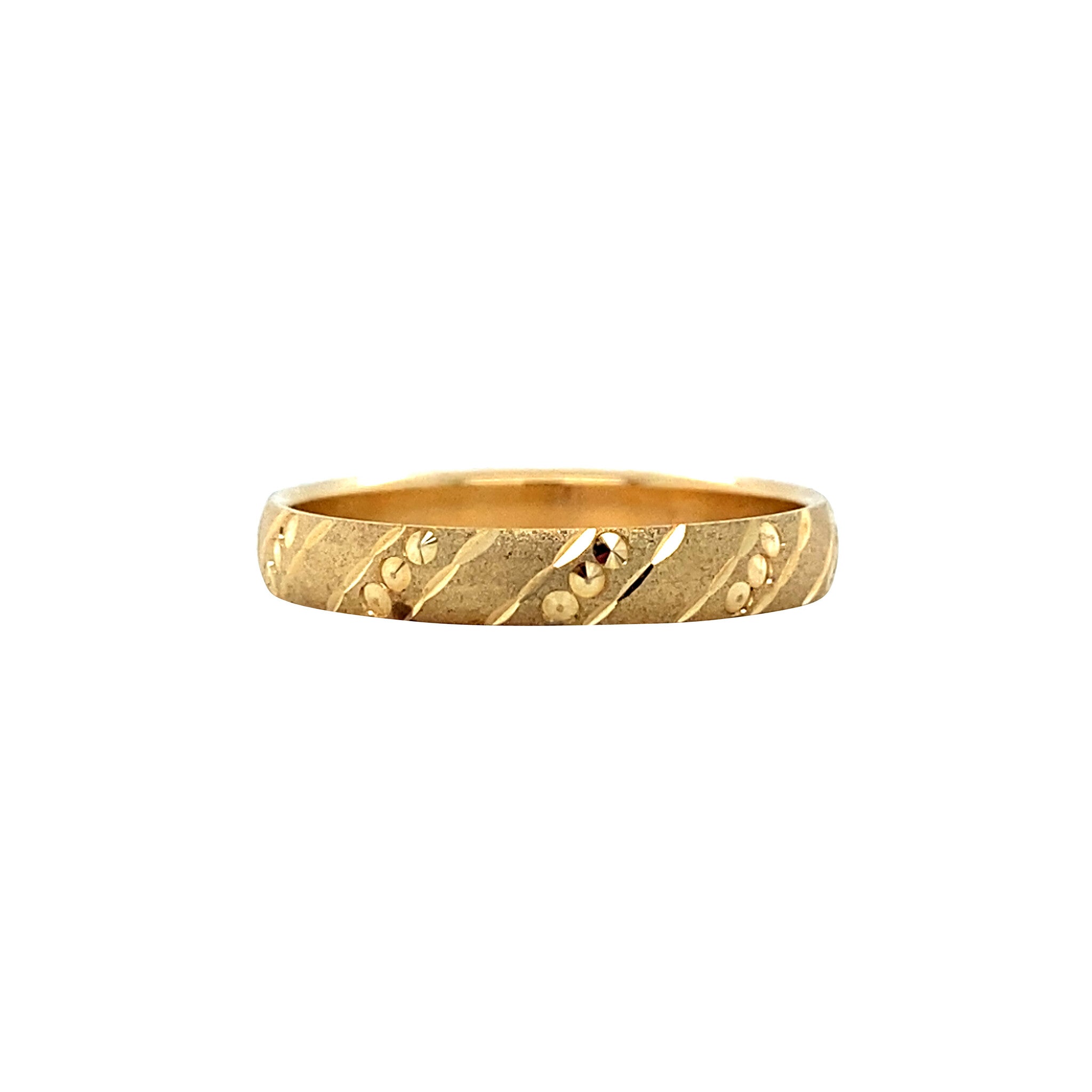Gouden fantasie ring 14 krt