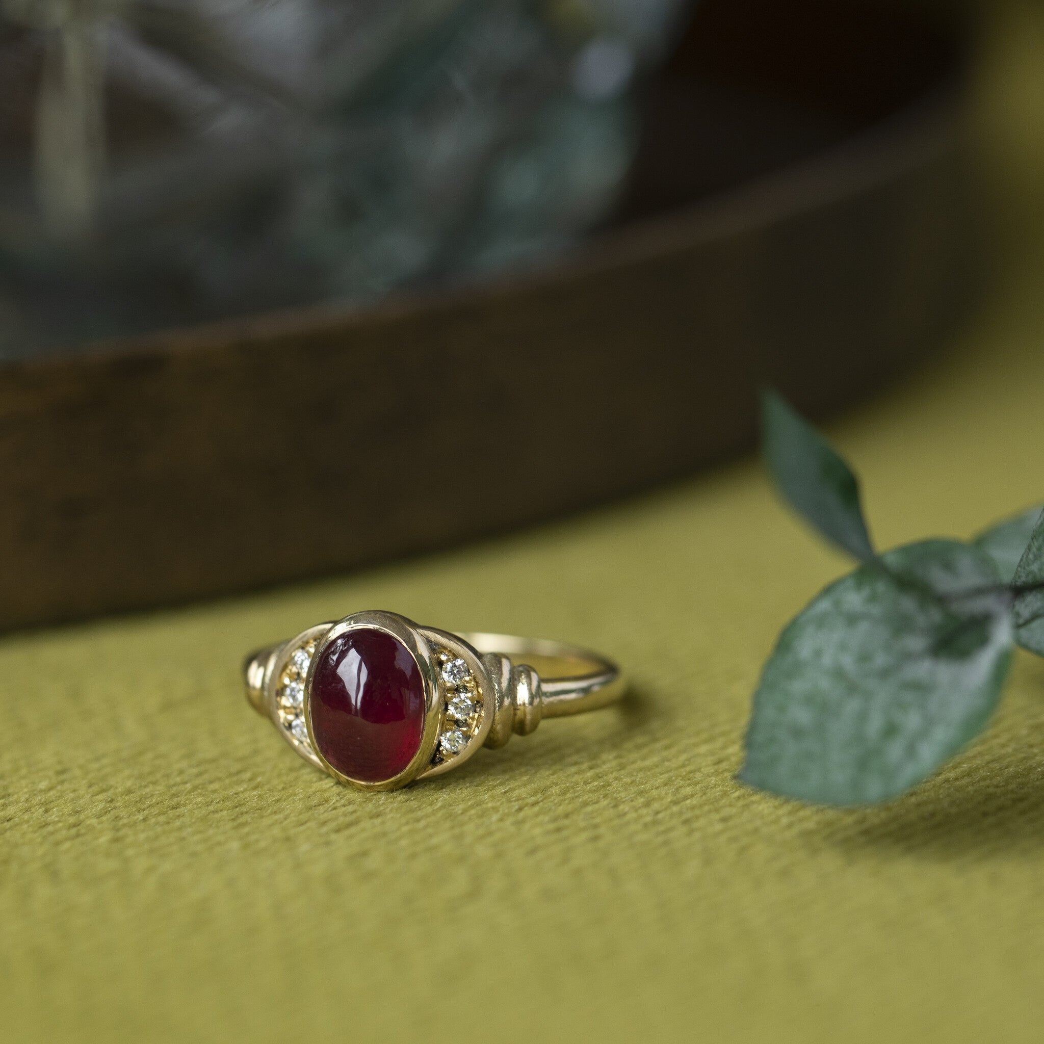 Jane ring 14 krt - Ruby Ruby