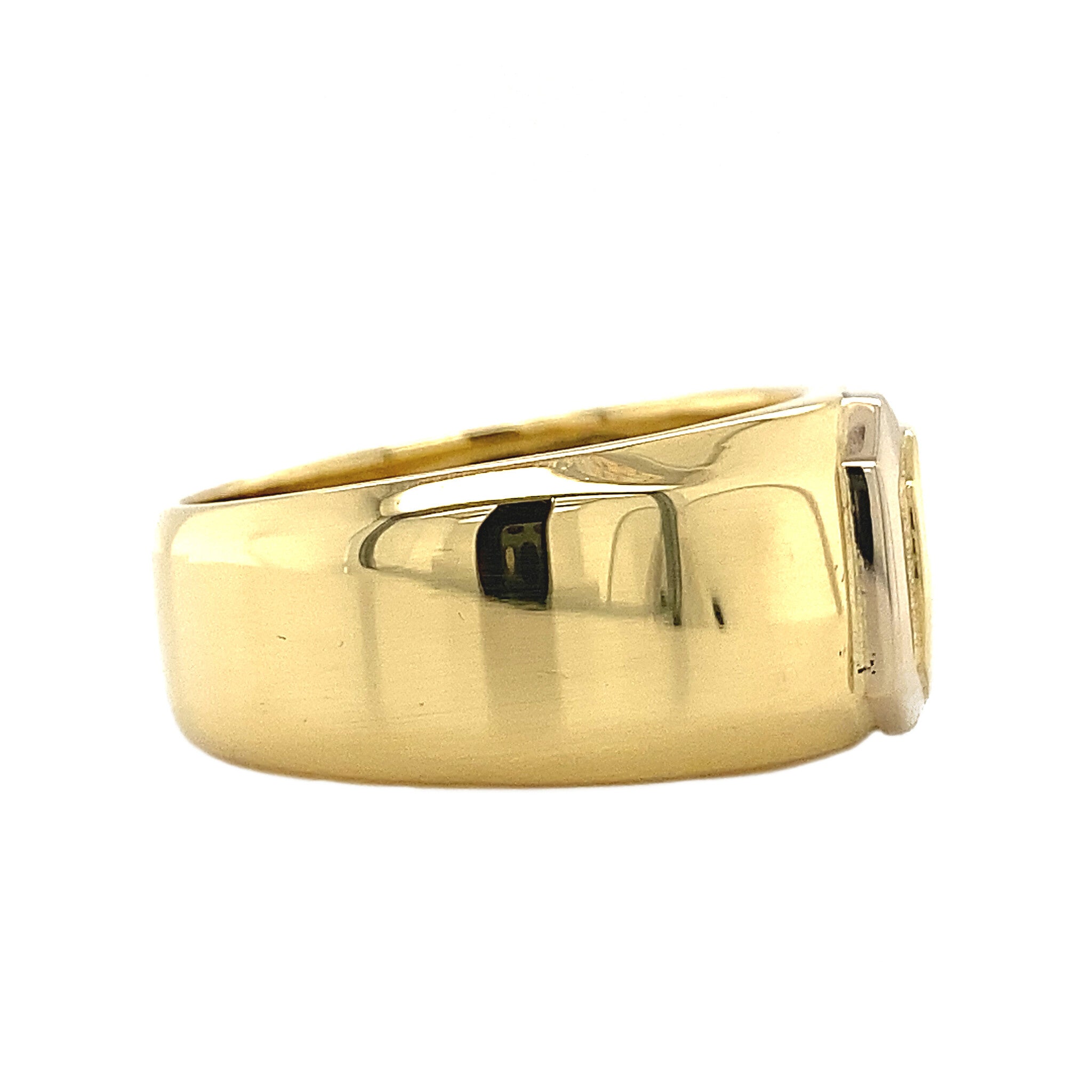 Gouden ring met diamant 18 krt