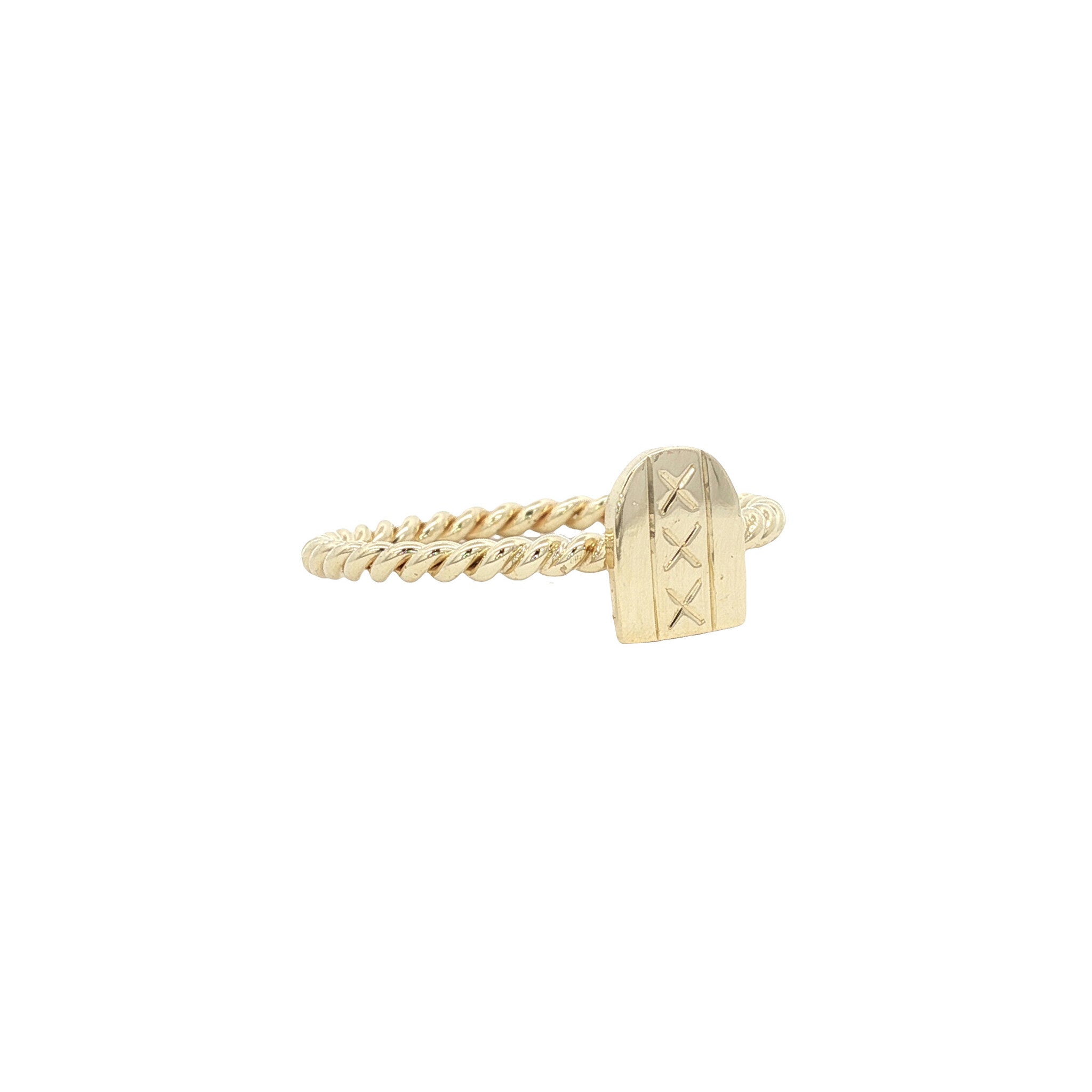 Vintage Amsterdam gold ring, 14 kt