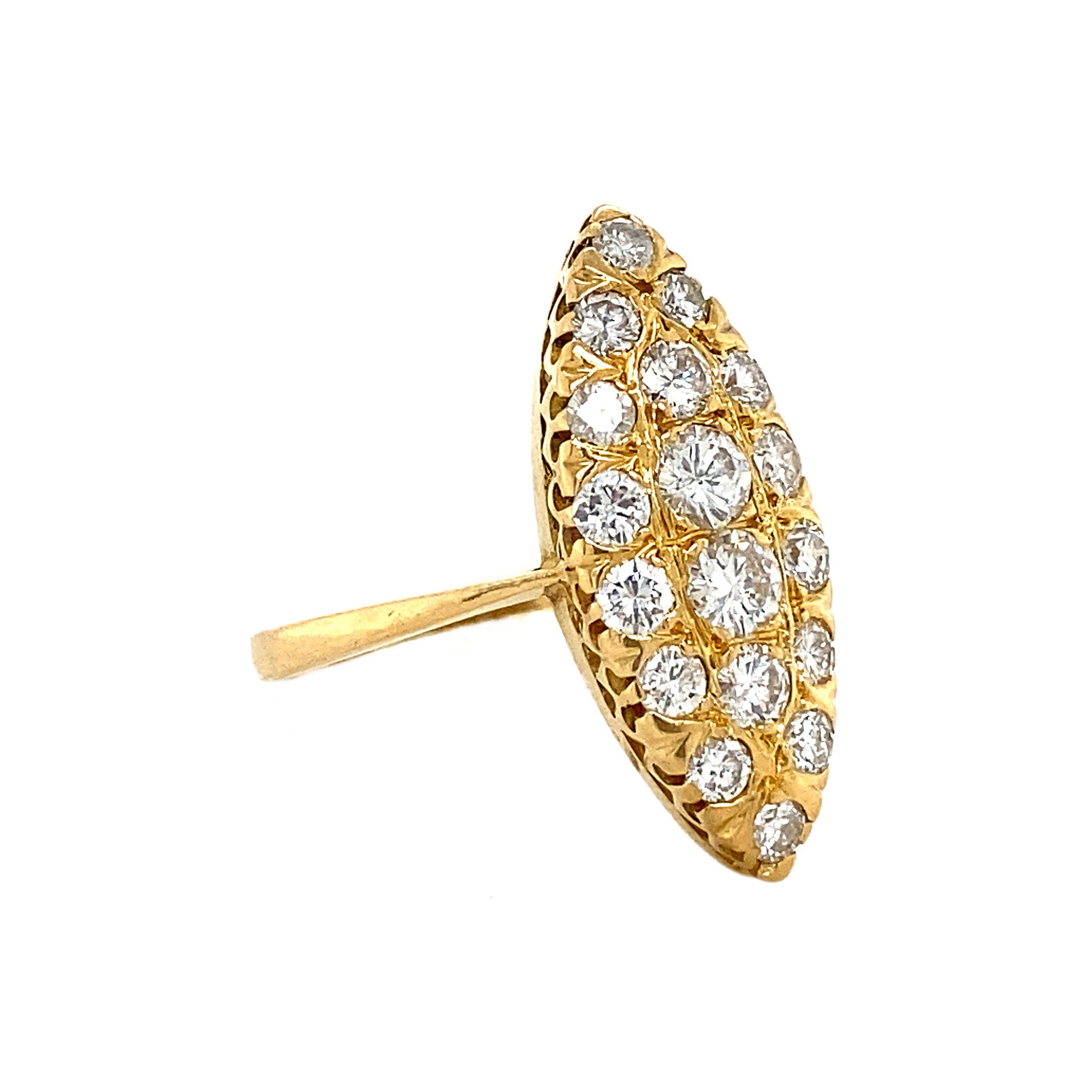 Gouden ring met diamant 18 krt