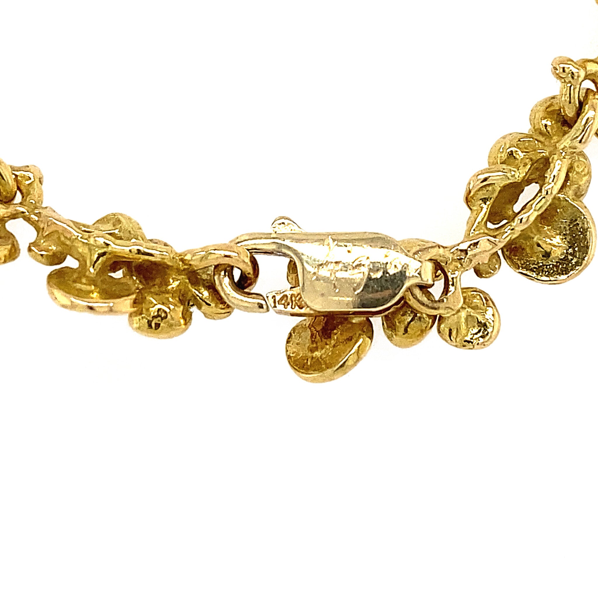 Gold fantasy necklace 14 kt