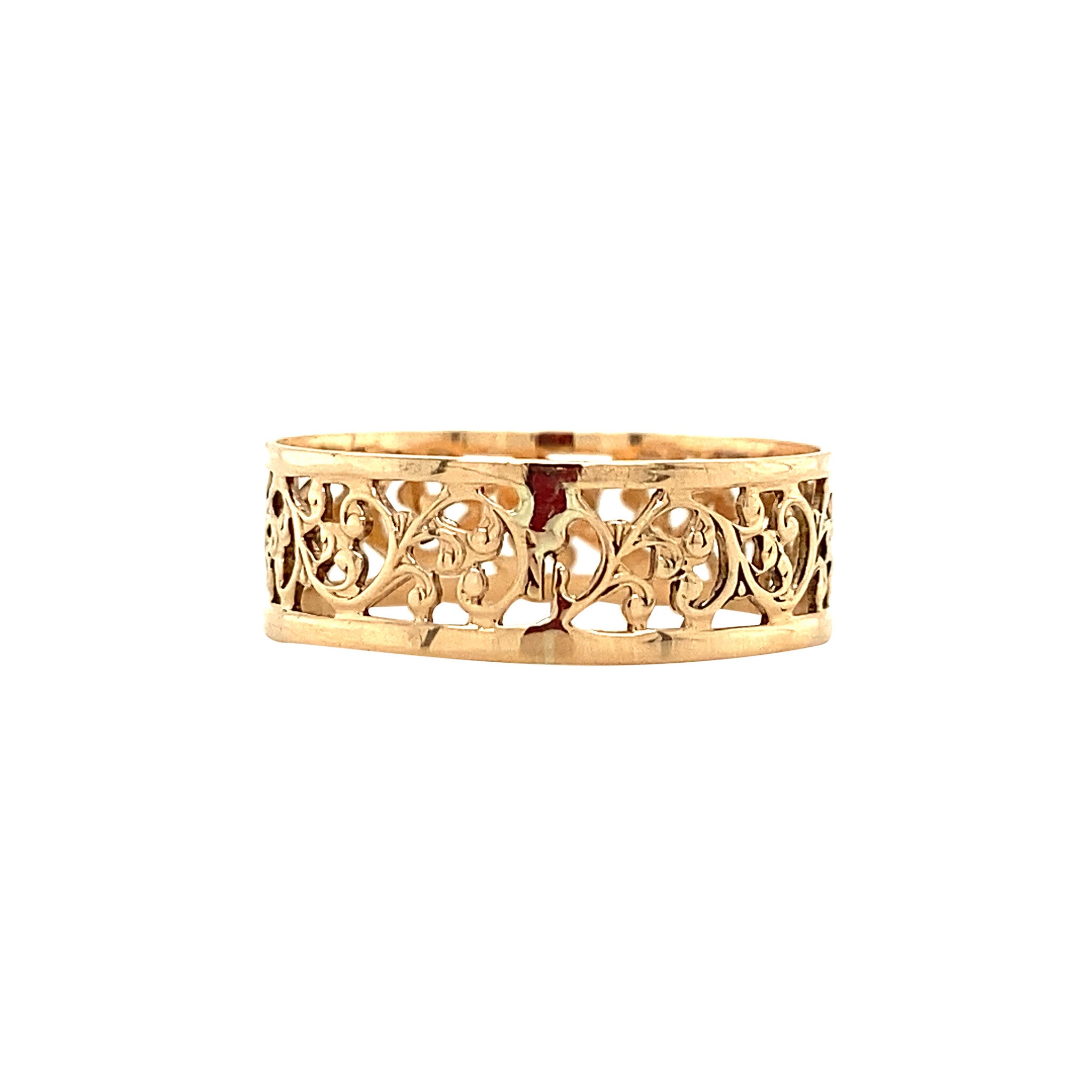 Gouden ring fantasie 14 krt