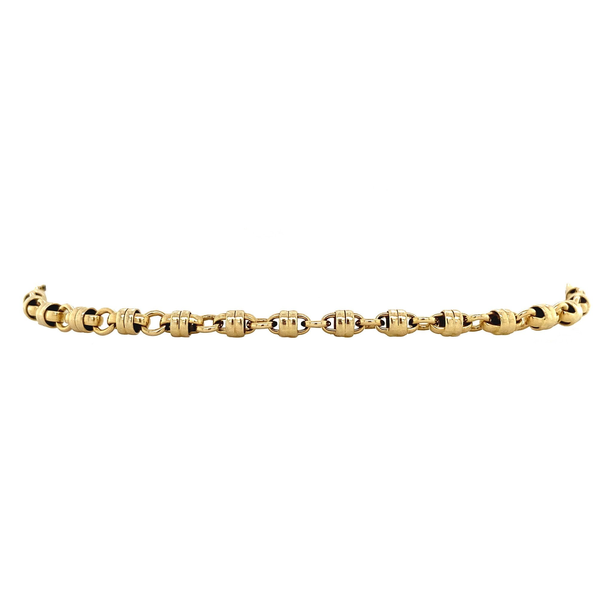 Gouden fantasie armband 14 krt