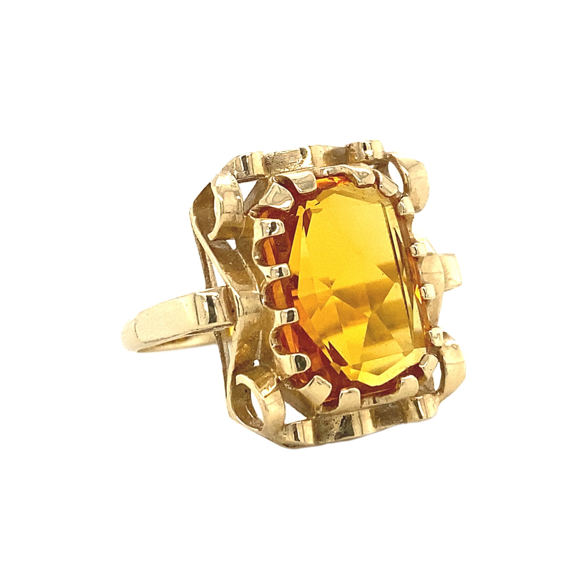 Queen's ring 14 krt - Golden Hour