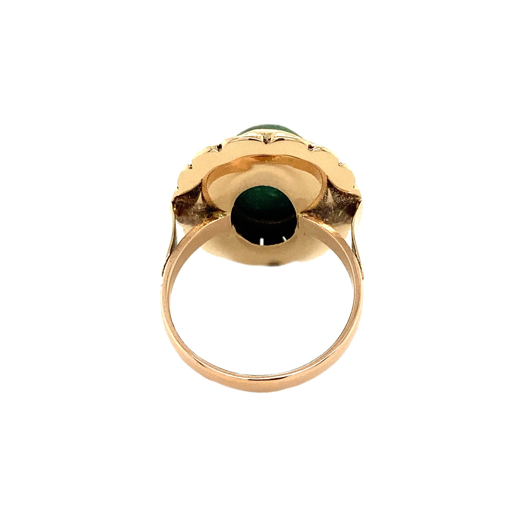 Gouden ring met Turkoois 14 krt