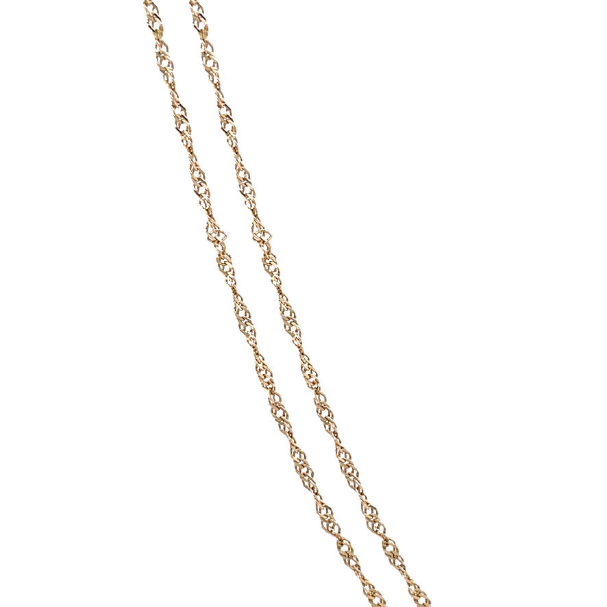 Gouden vintage singapore collier 14 krt