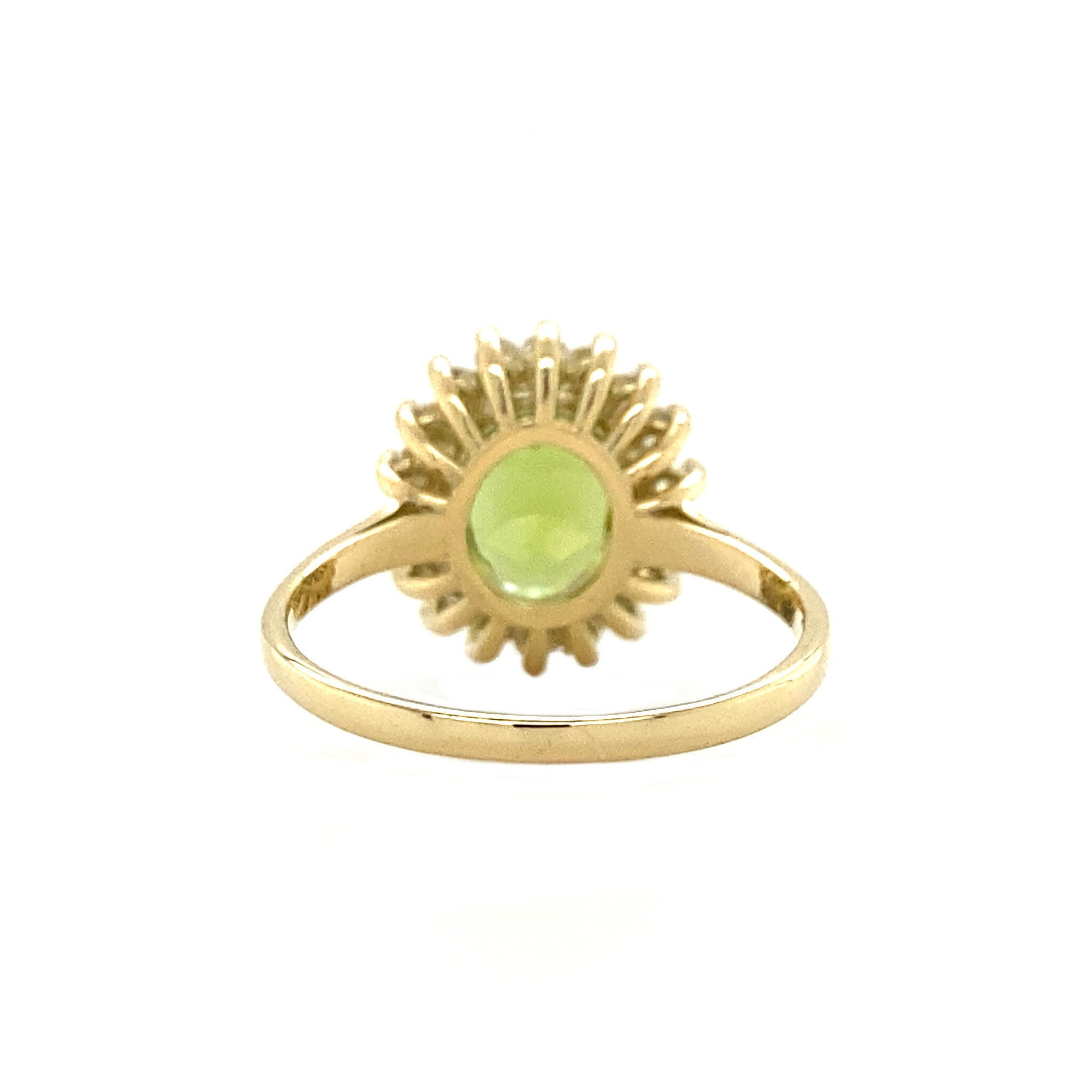Lady Di ring 14 krt - Lime