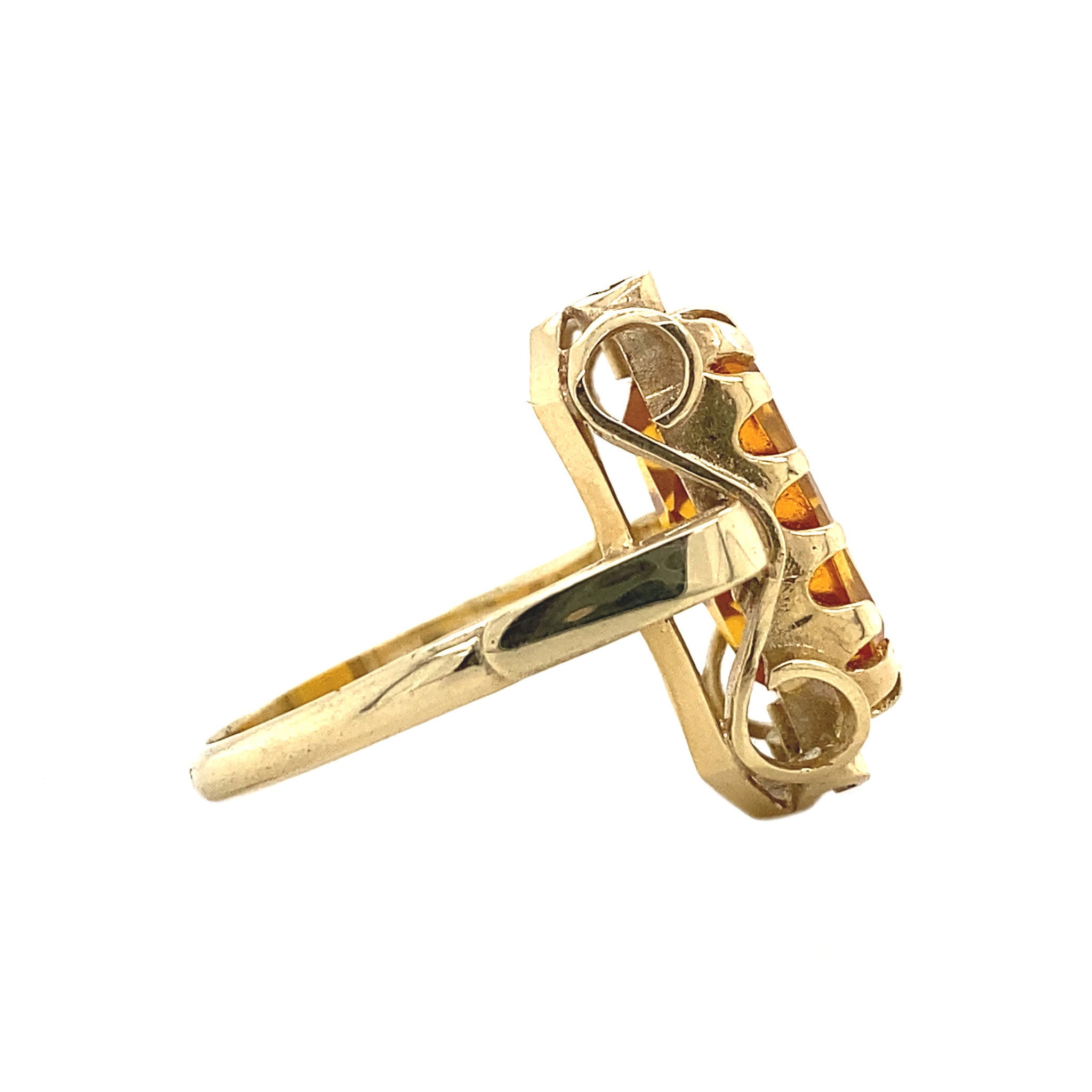 Queen's ring 14 krt - Golden Hour