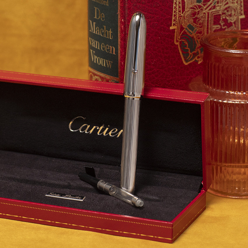 Vintage Cartier Louis Cartier Godron – Sterling Silver fountain pen