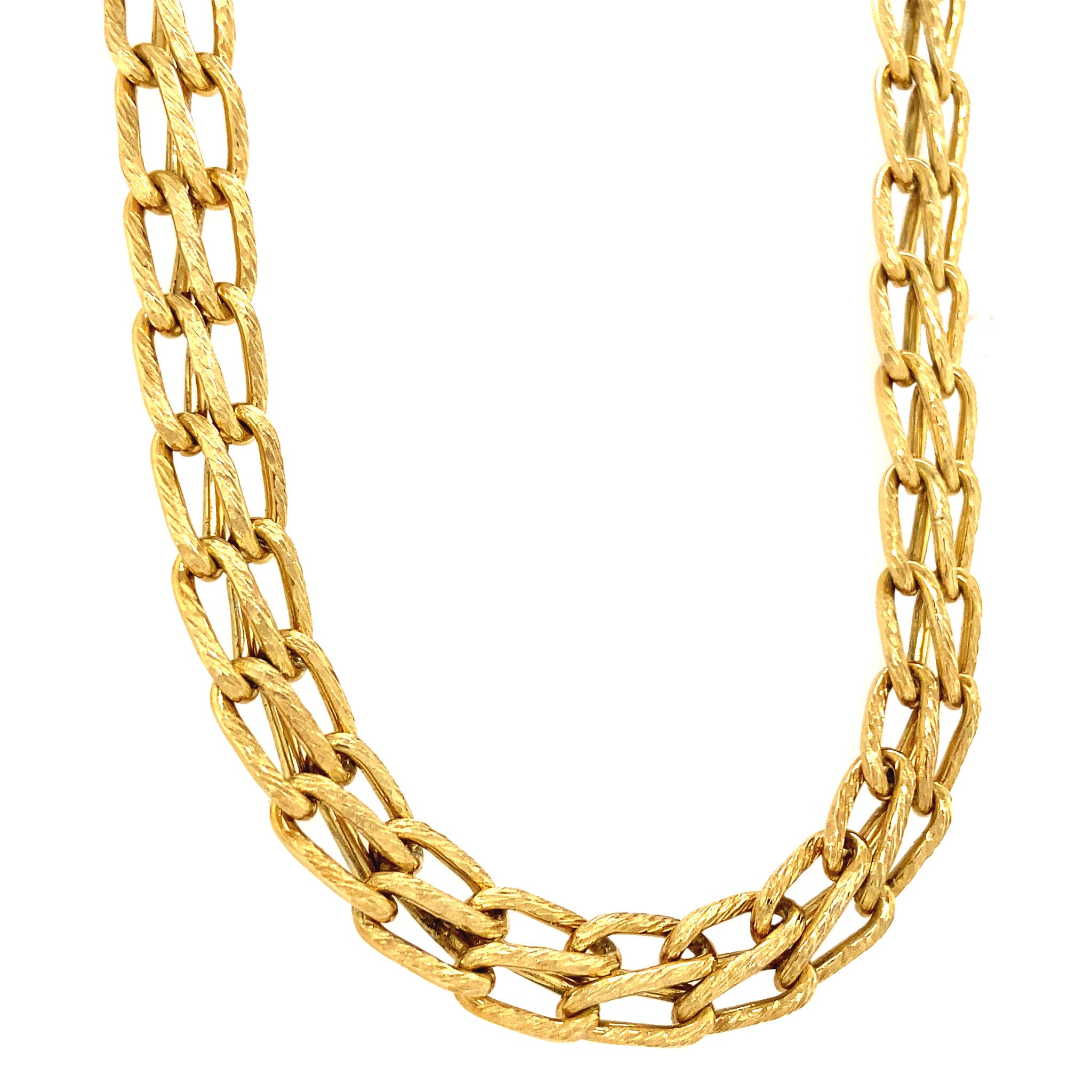 14 kt gold fantasy necklace