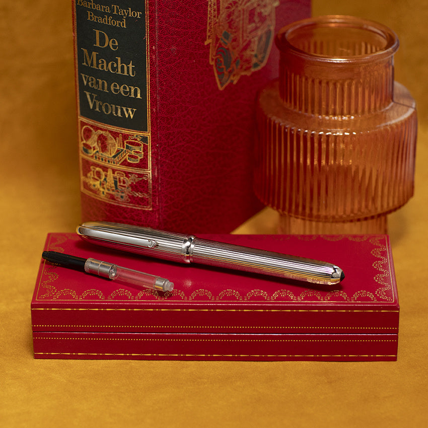 Vintage Cartier Louis Cartier Godron – Sterling Silver vulpen