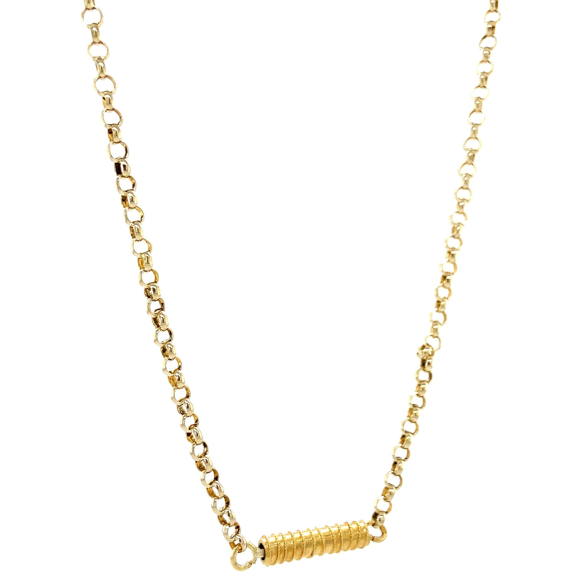 Gouden jasseron collier 14 krt