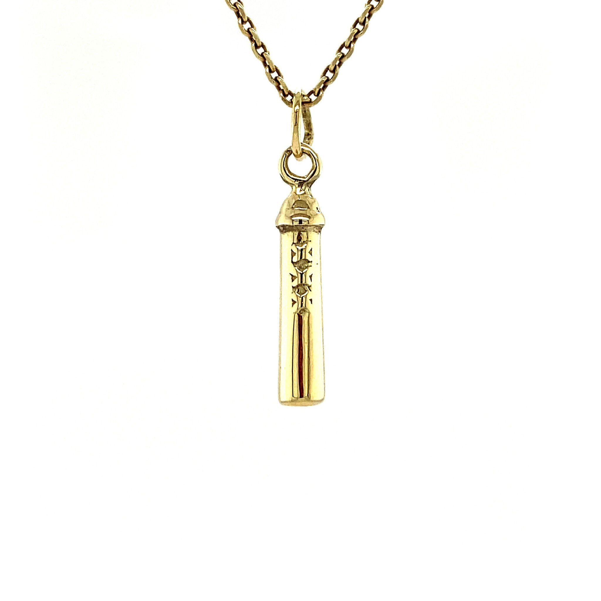 Gold pendant Amsterdammertje 14 krt