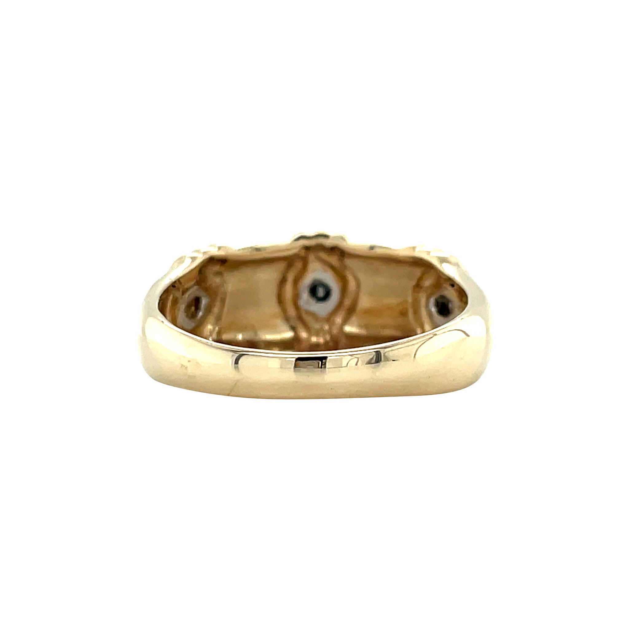 Vintage 14 kt gold ring with a diamond
