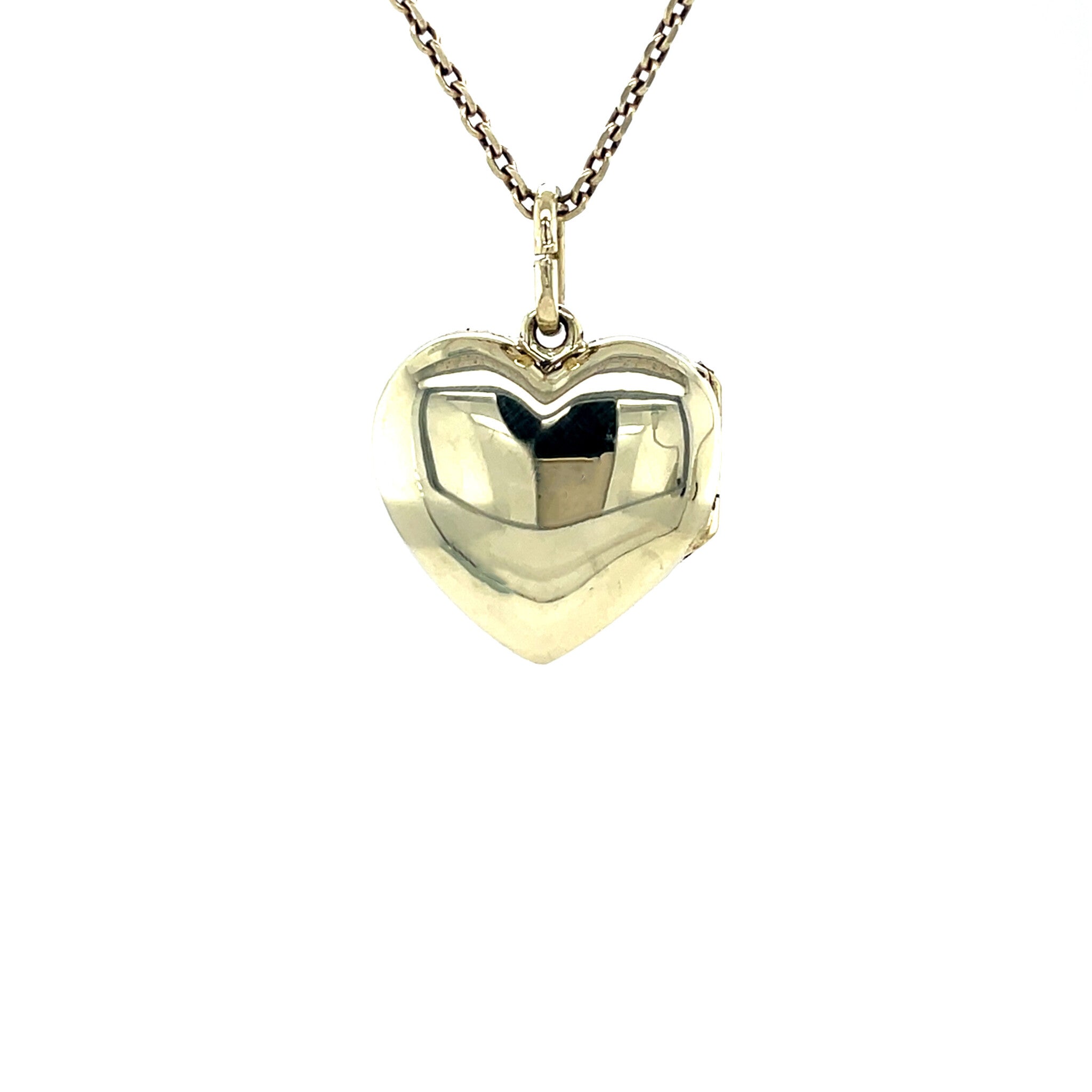 Vintage 14 kt gold heart locket with engraving