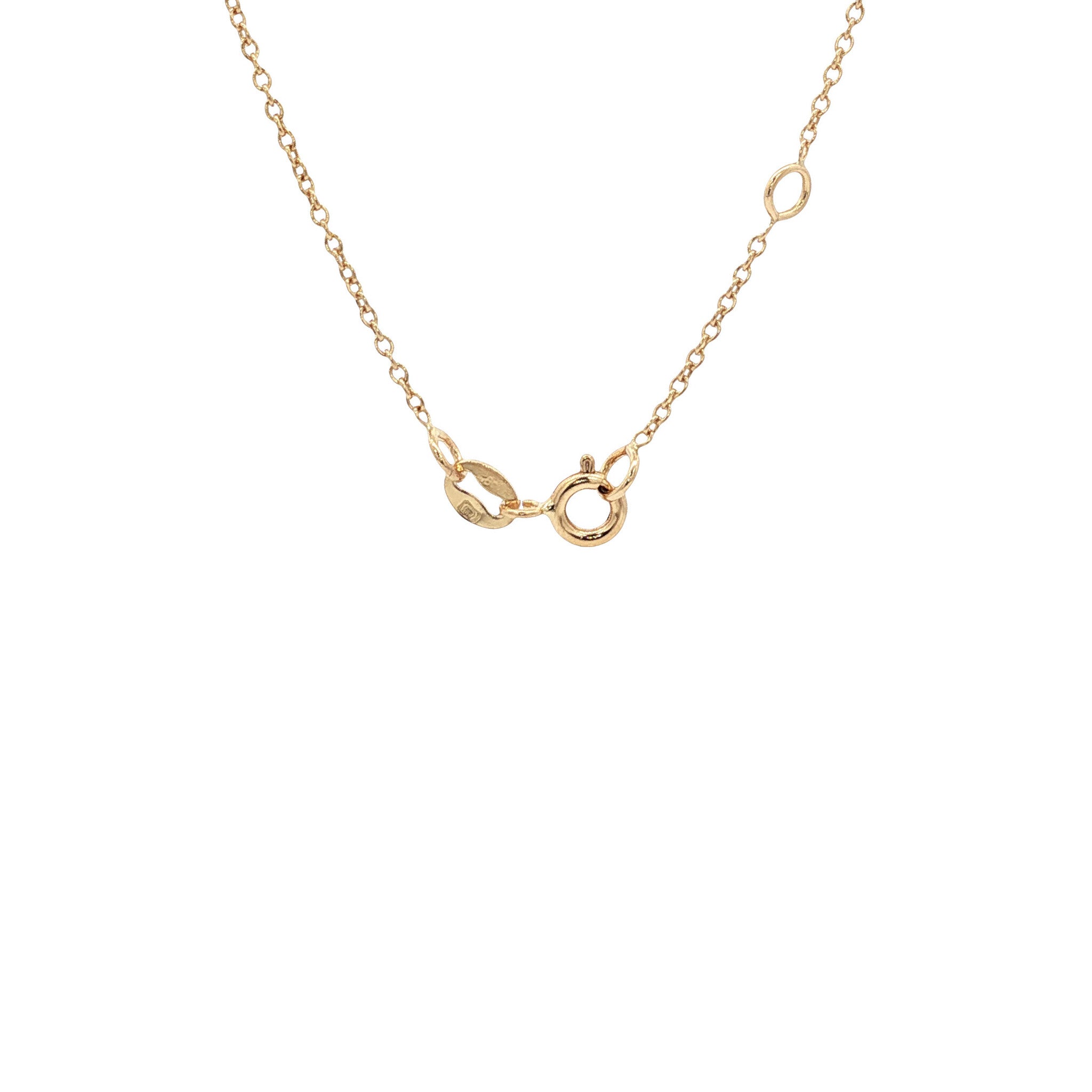 Gold anchor necklace 14 kt