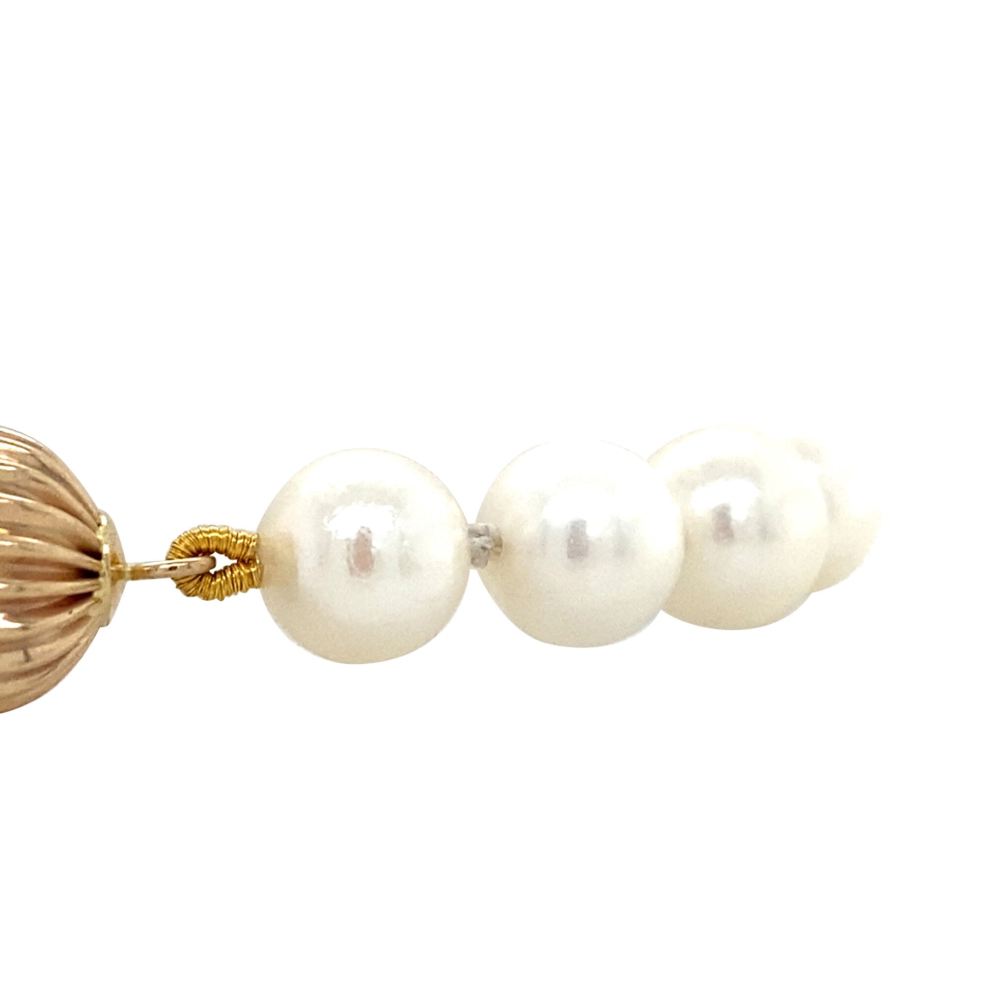 Parel armband met gouden sluiting 14 krt