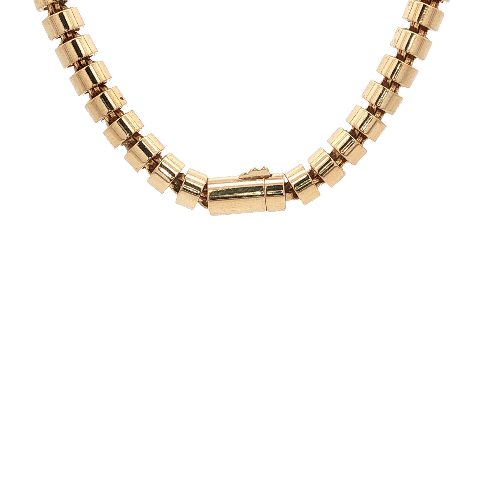 Gouden vintage Chopard Happy Diamonds collier 18 kt