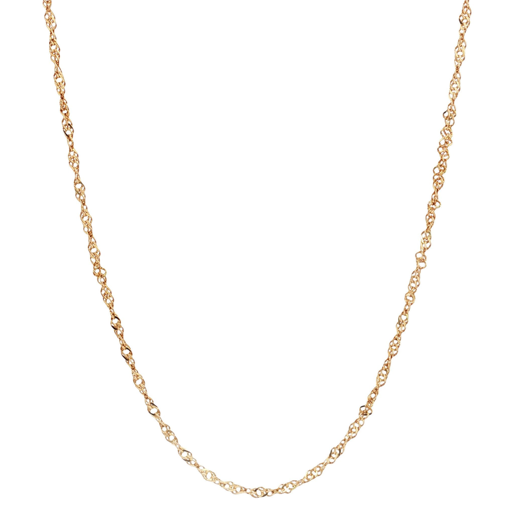 Gouden vintage singapore collier 14 kt